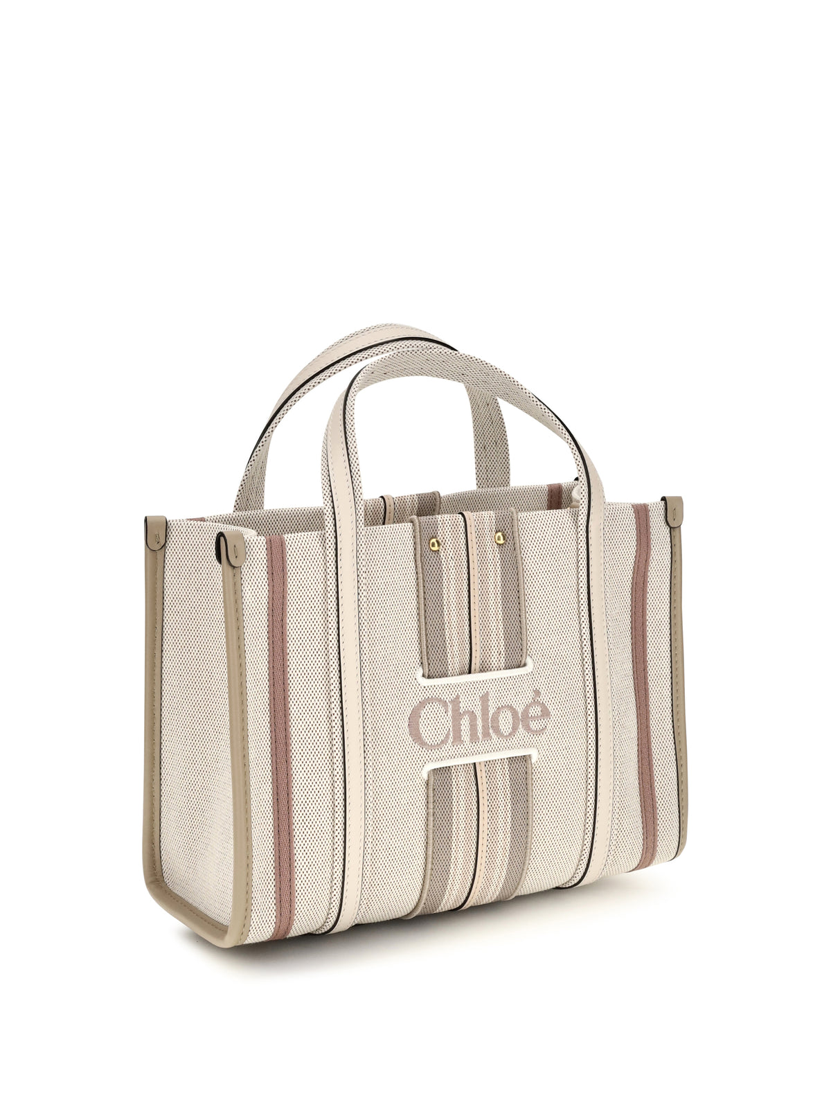 Chloé Women Small Woody Loop Canvas Tote Bag CHLOE