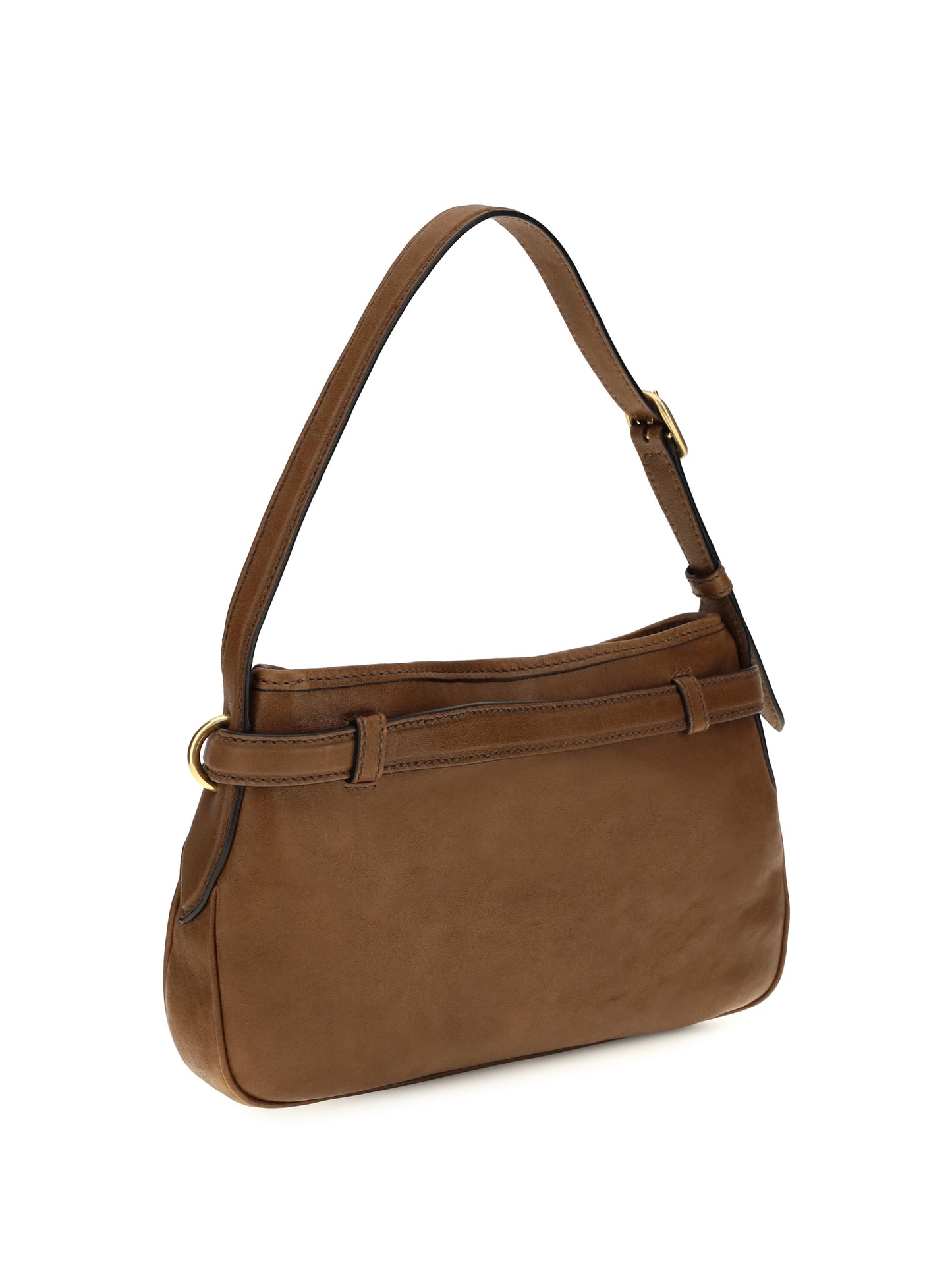 Miu Miu Women Leather Shoulder Bag With Buckle Detail MIU MIU
