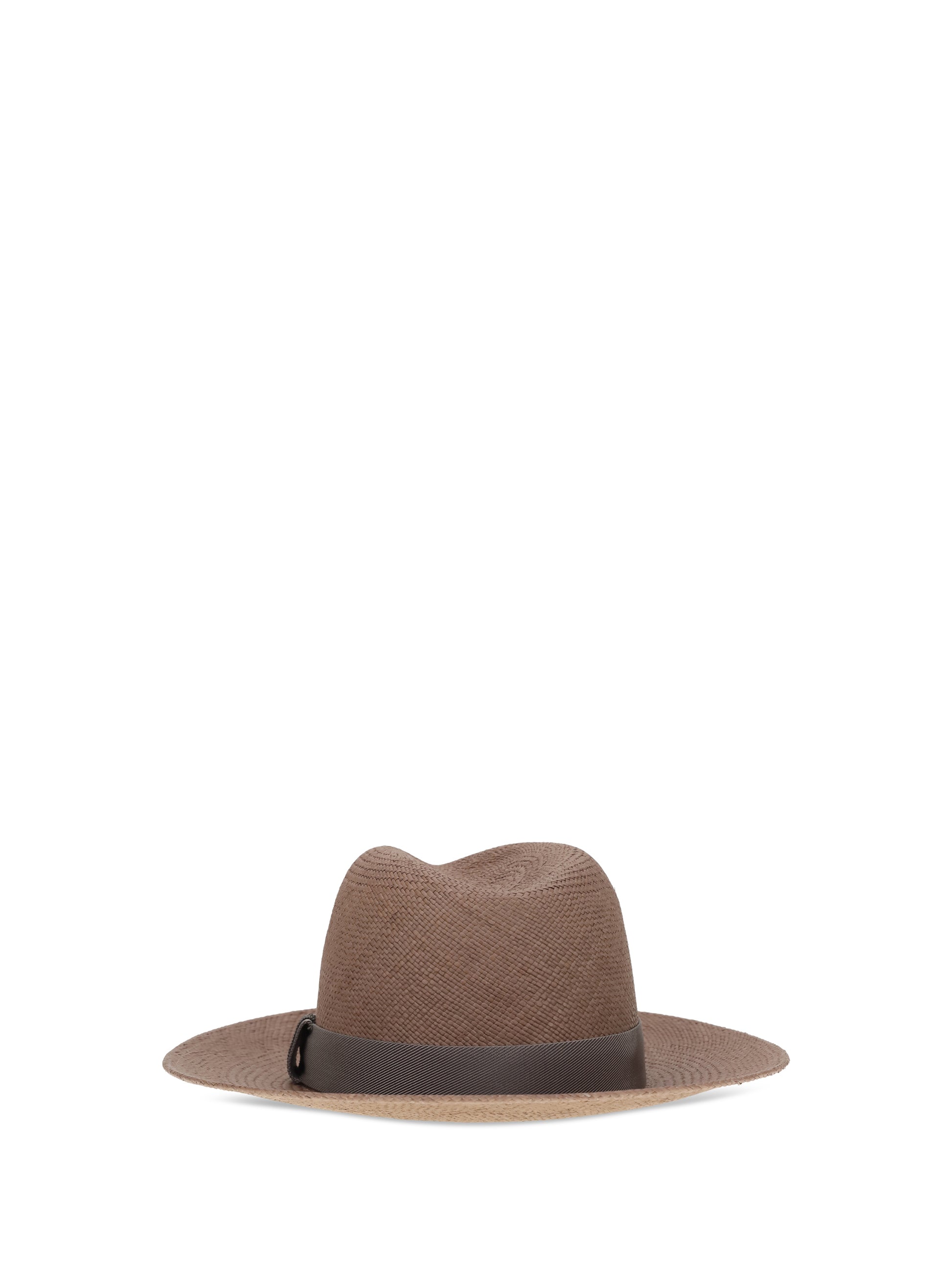 Brunello Cucinelli Women Straw Fedora Hat BRUNELLO CUCINELLI