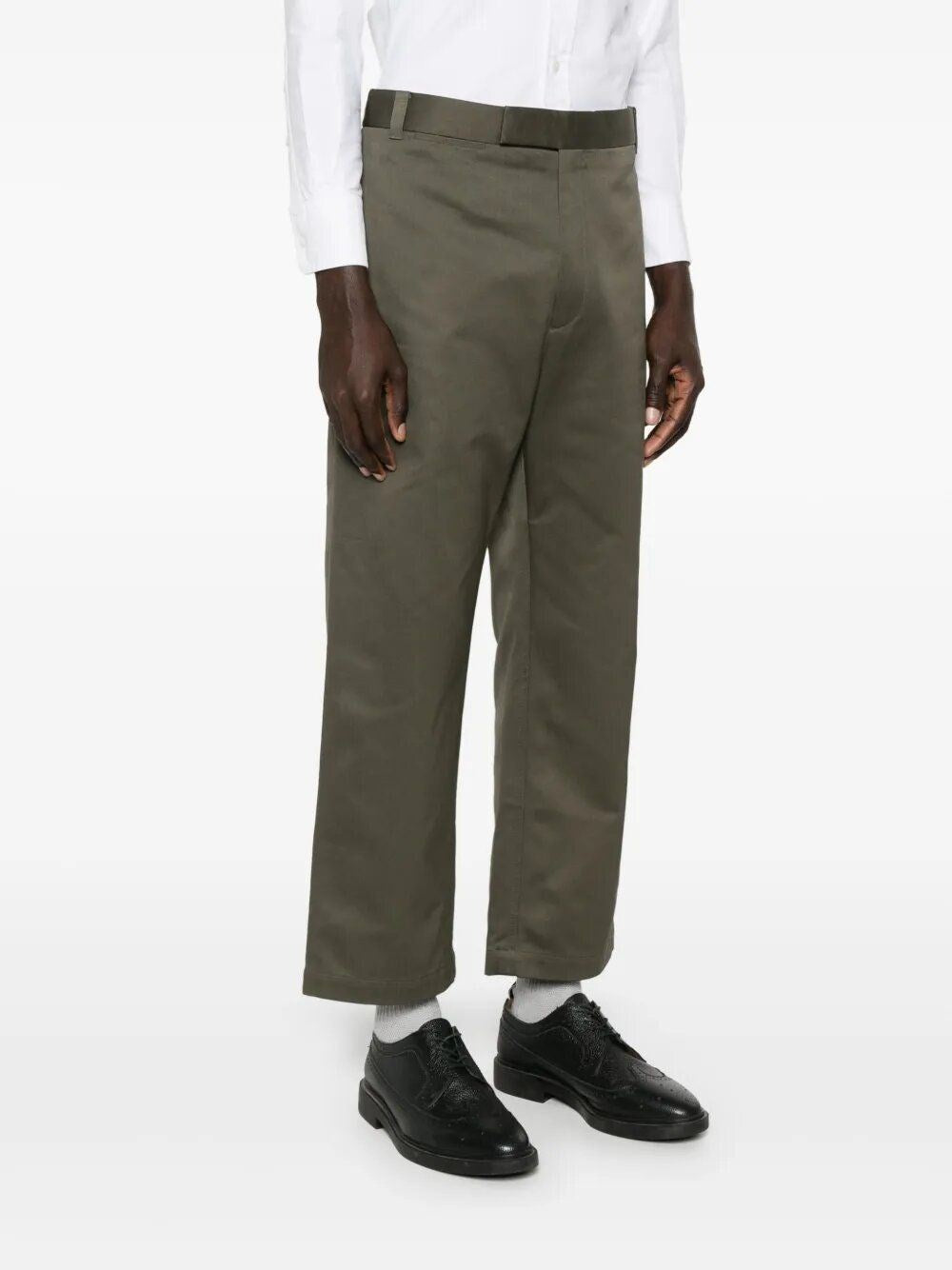 Thom Browne Men Relaxed Pleated Trousers THOM BROWNE