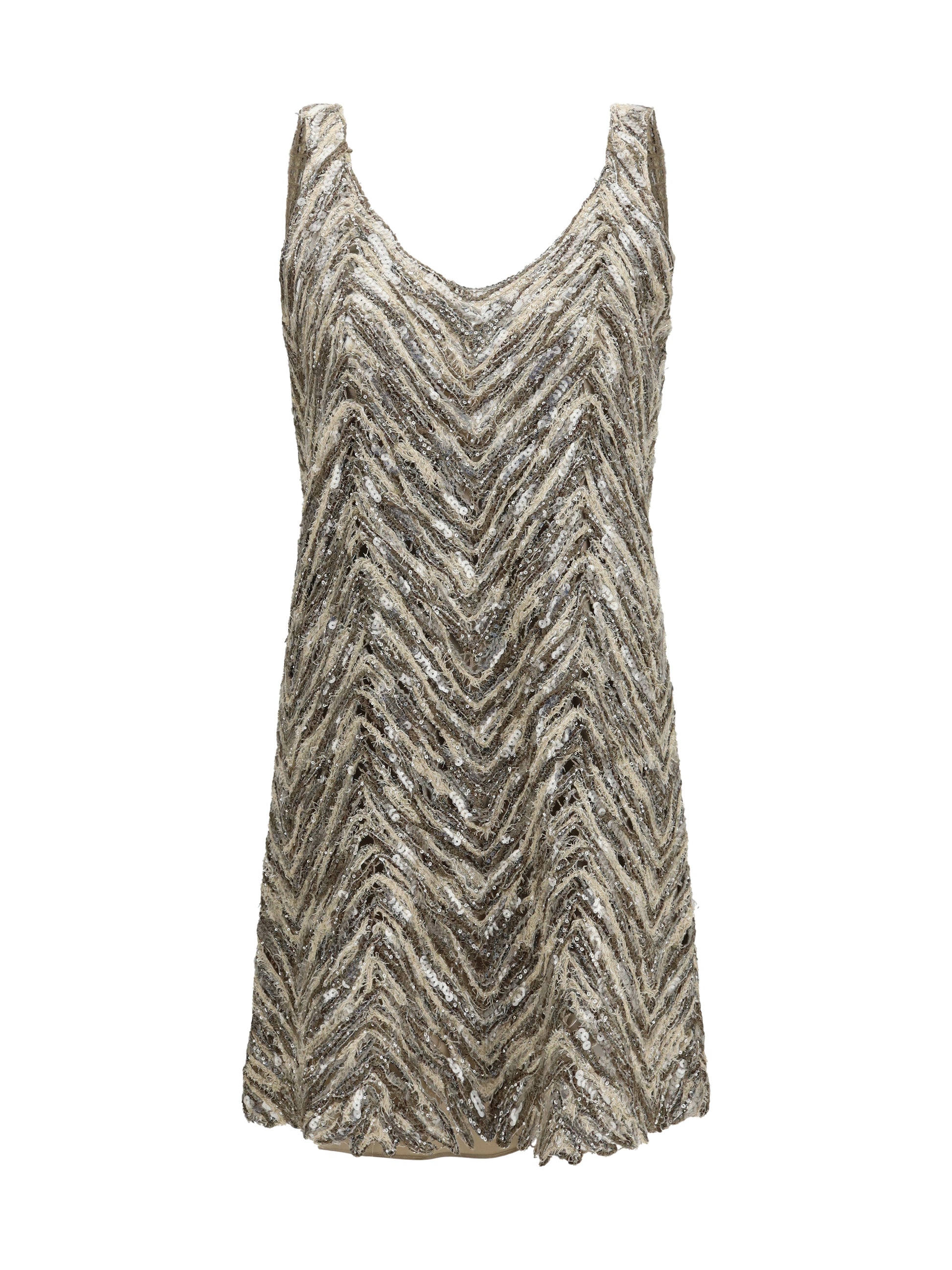 Brunello Cucinelli Women Short Sequin Dress BRUNELLO CUCINELLI
