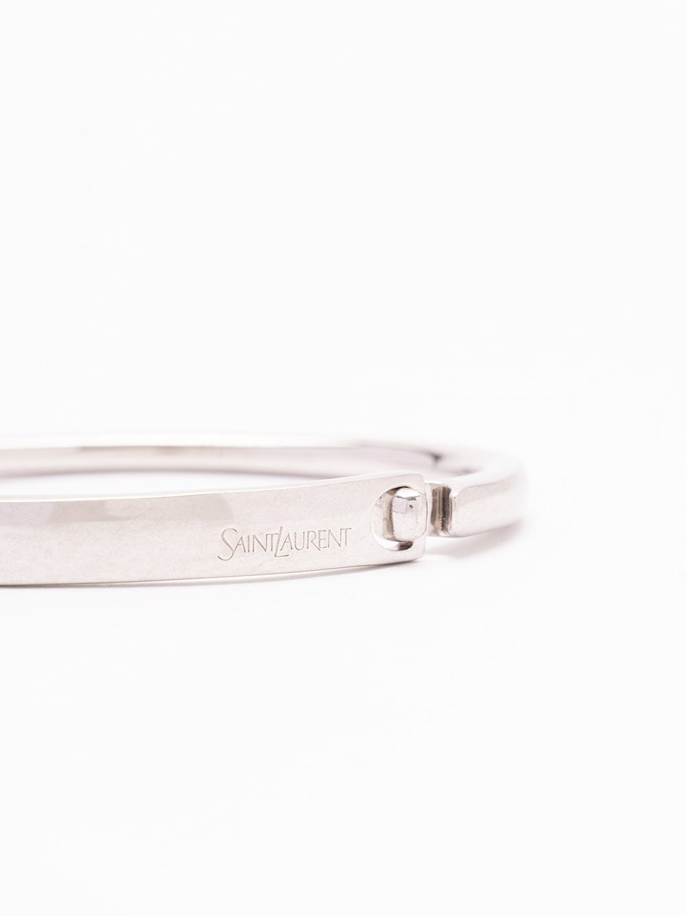Saint Laurent Men `Jonc Plaque` Bracelet SAINT LAURENT
