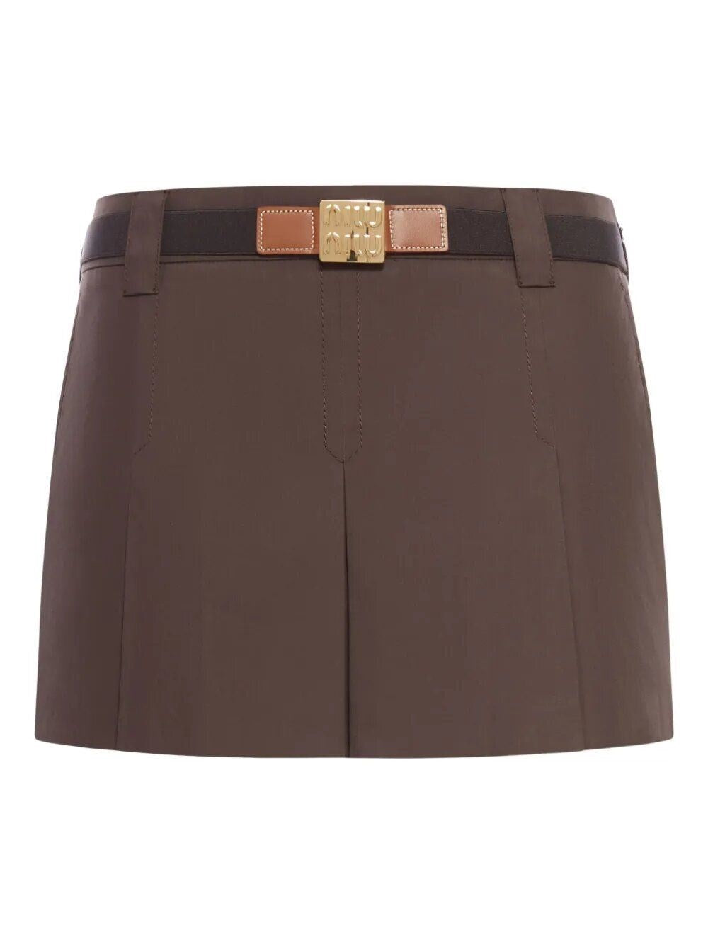 Miu Miu Women Gabardine Mini Skirt MIU MIU