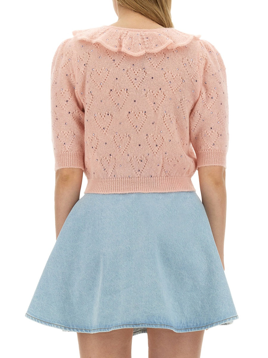 Alessandra Rich Women "Hearts" Jersey ALESSANDRA RICH