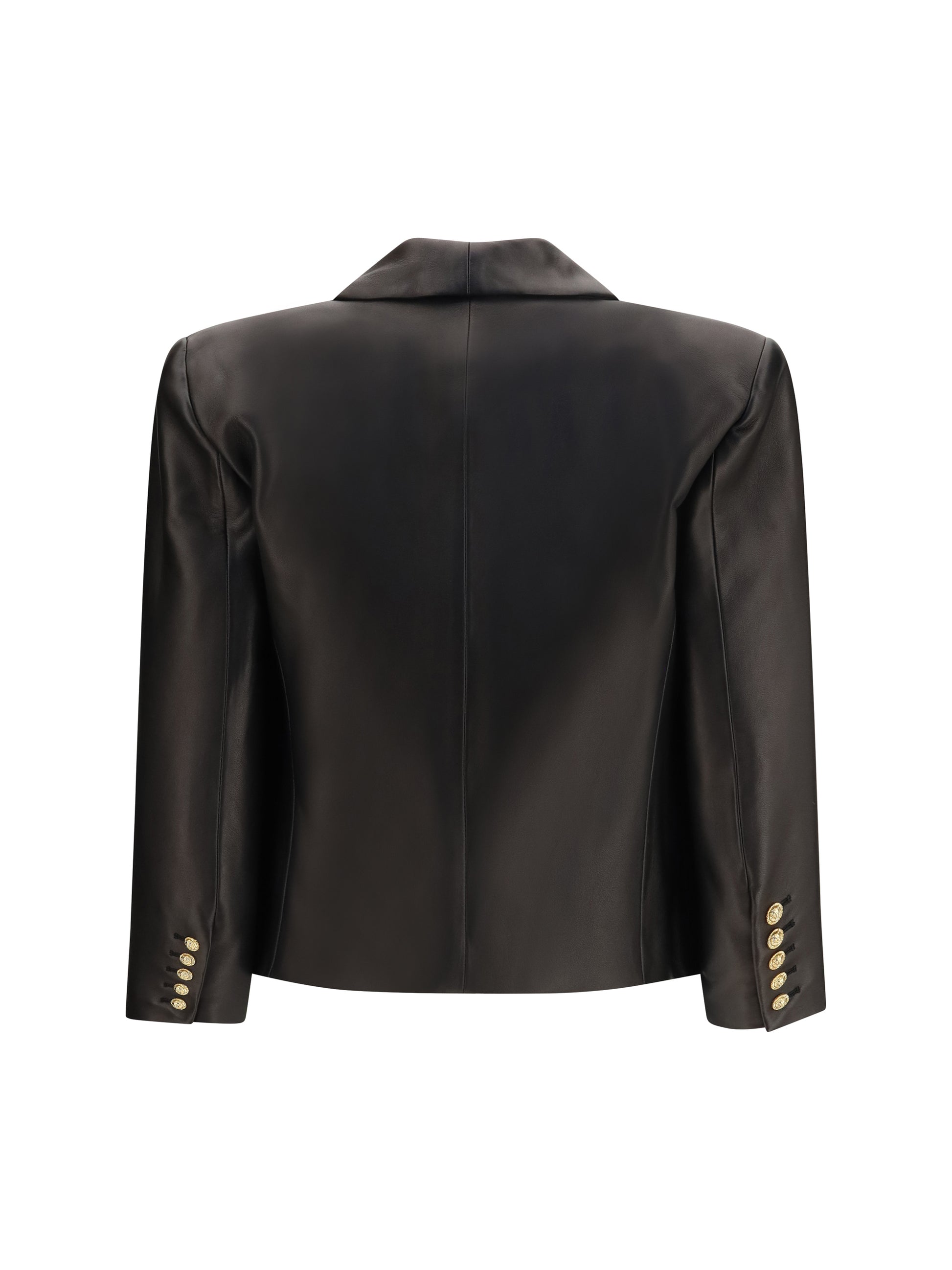 Balmain Women Spencer Leather Jacket BALMAIN