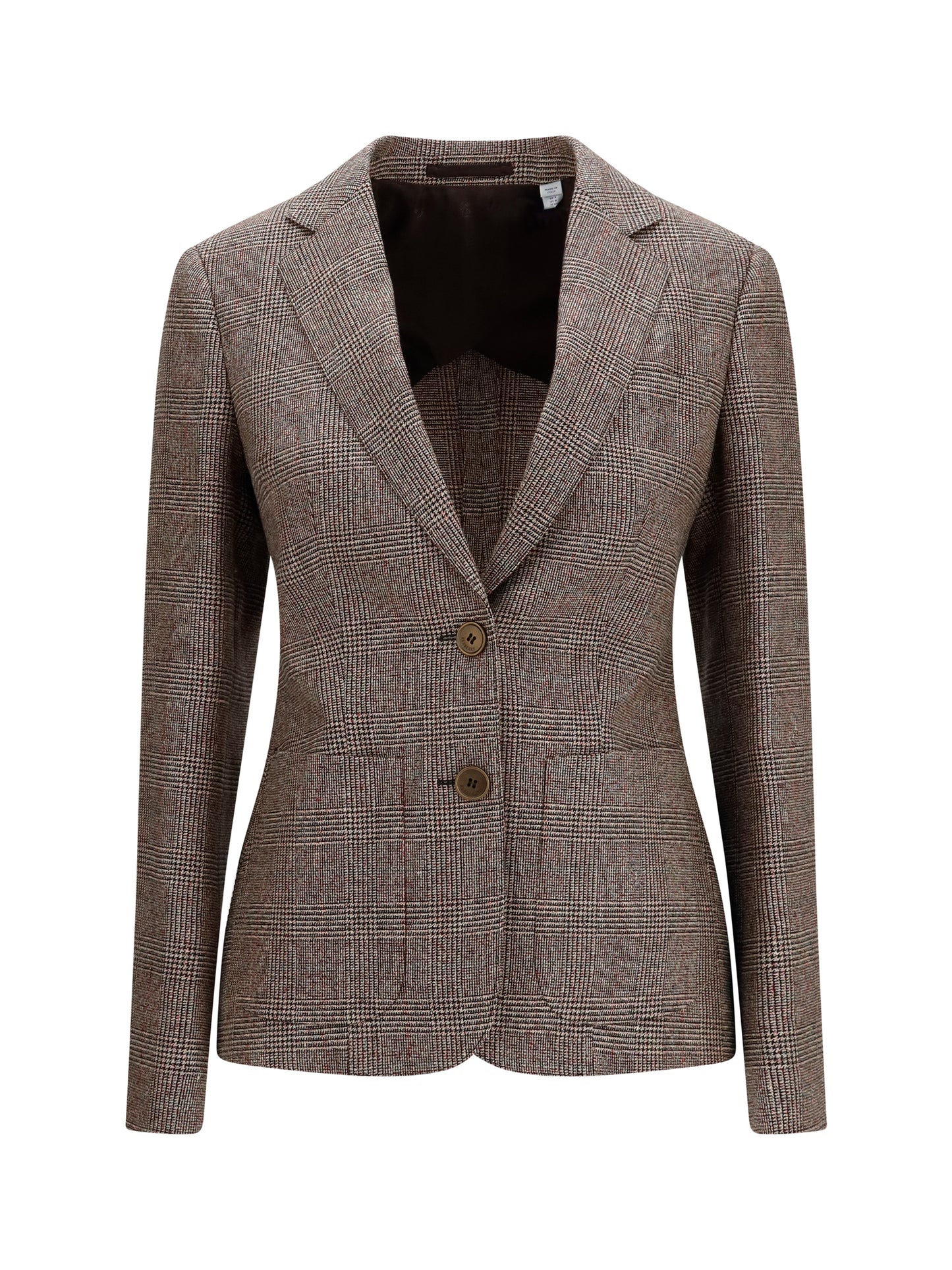 Burberry Women Single-Breasted Wool And Linen Blazer BURBERRY