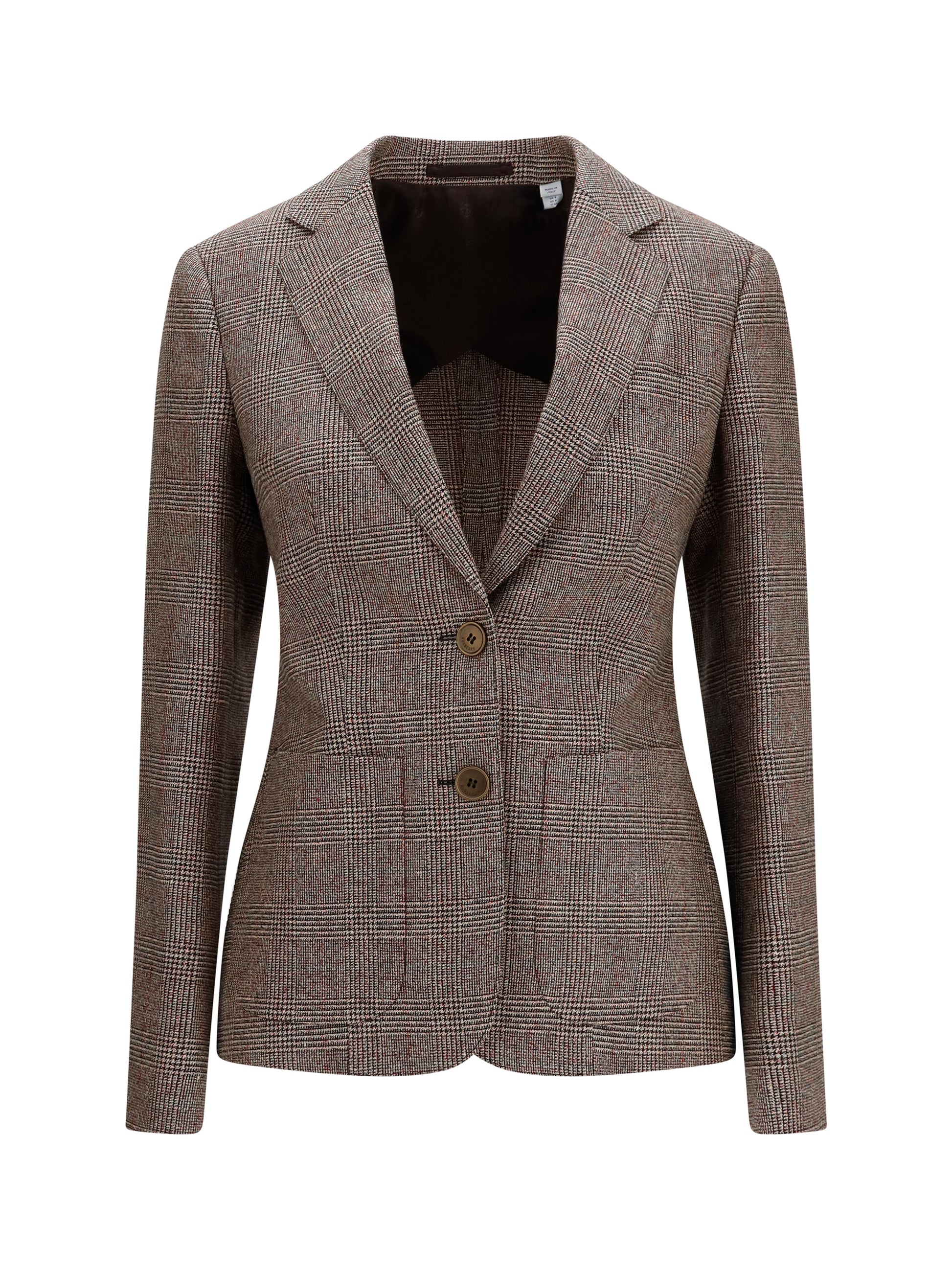 Burberry Women Single-Breasted Wool And Linen Blazer BURBERRY
