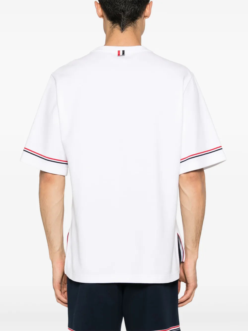 Thom Browne Men Rwb Stripe T-Shirt THOM BROWNE