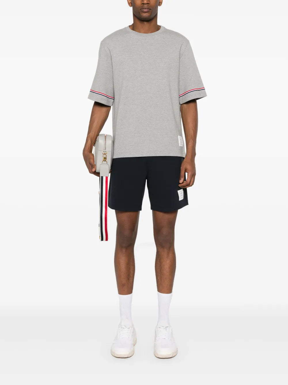 Thom Browne Men Rwb Stripe T-Shirt THOM BROWNE