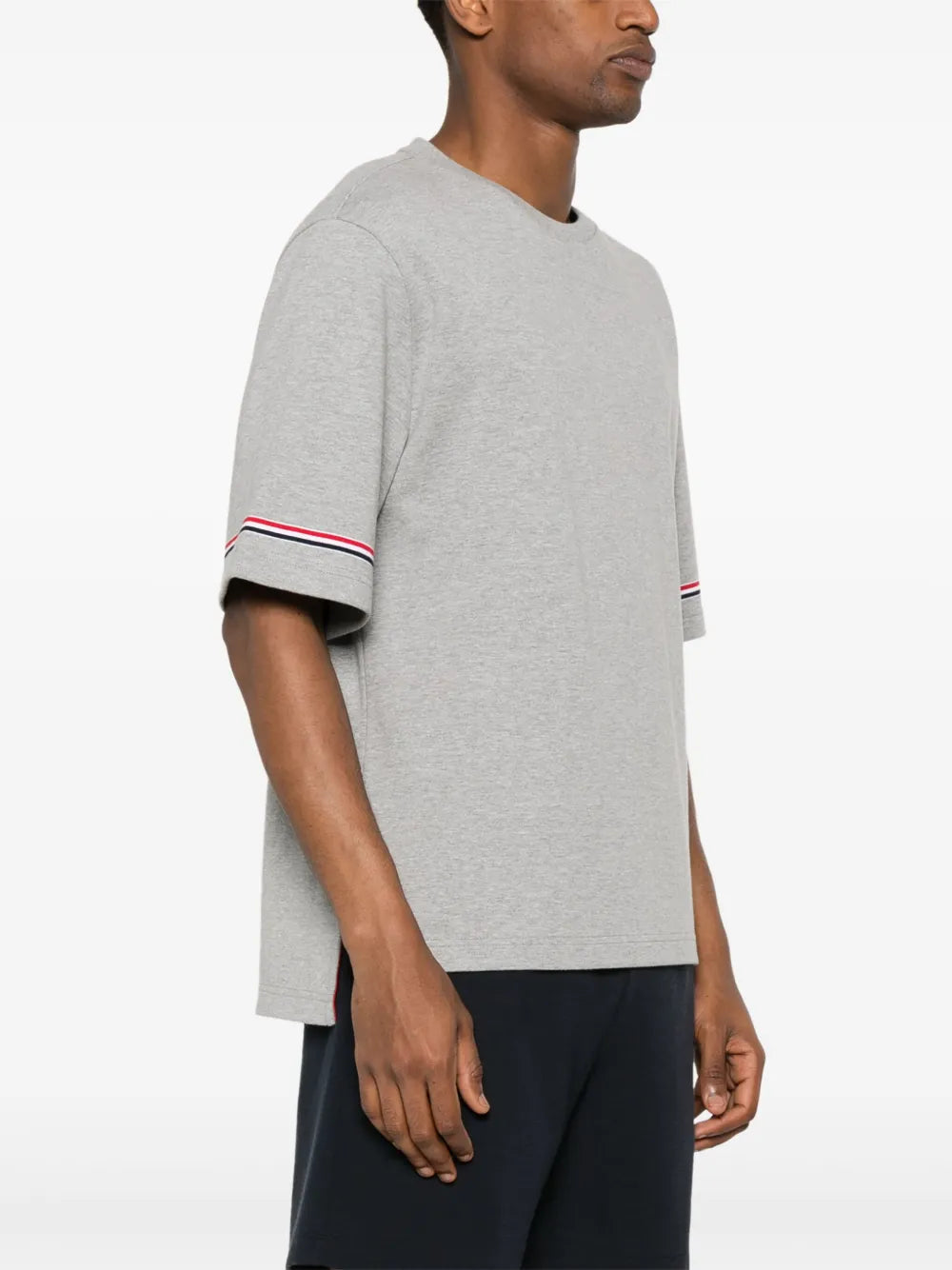 Thom Browne Men Rwb Stripe T-Shirt THOM BROWNE