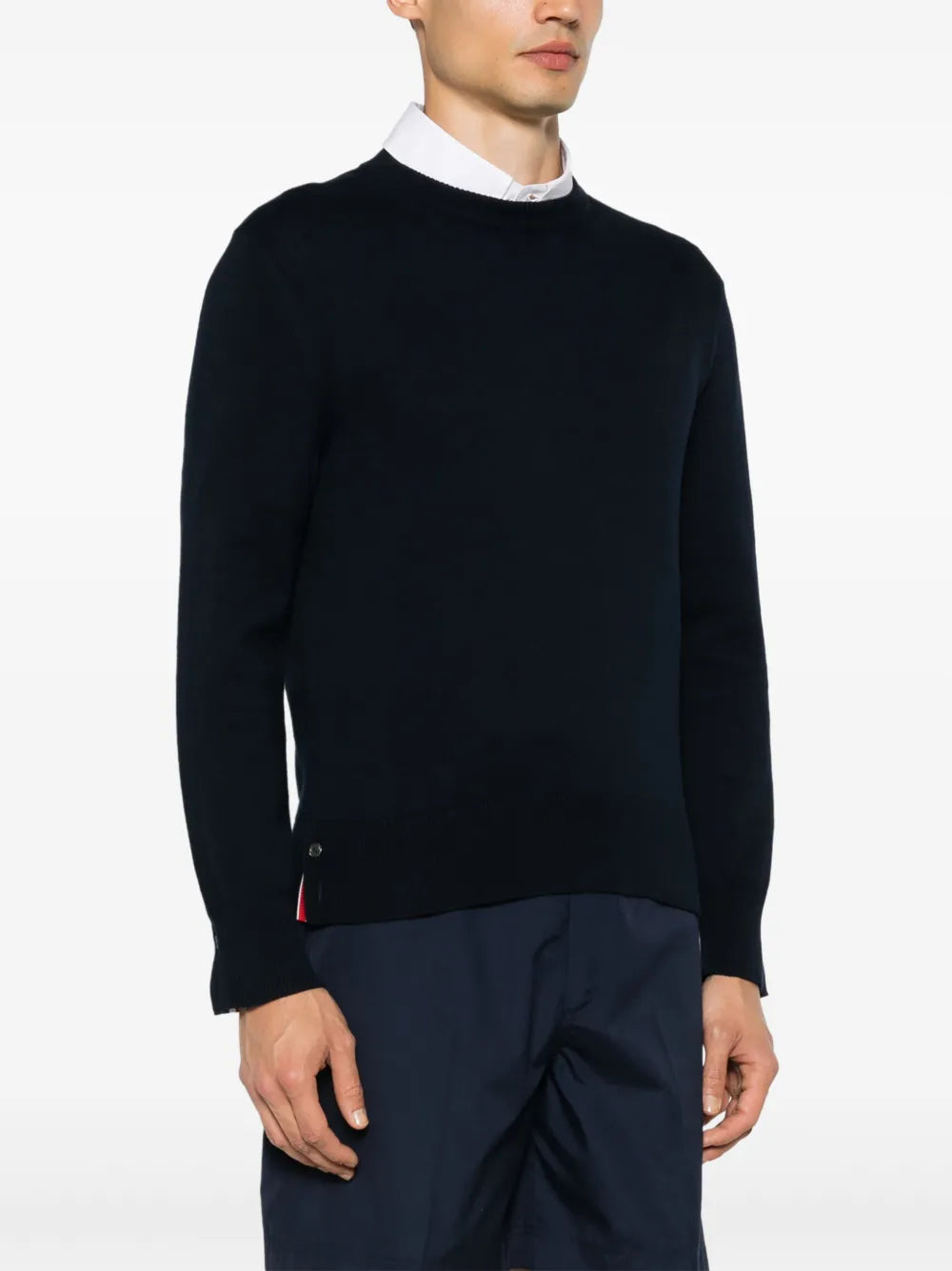 Thom Browne Men 4-Stripe Detail Sweater THOM BROWNE
