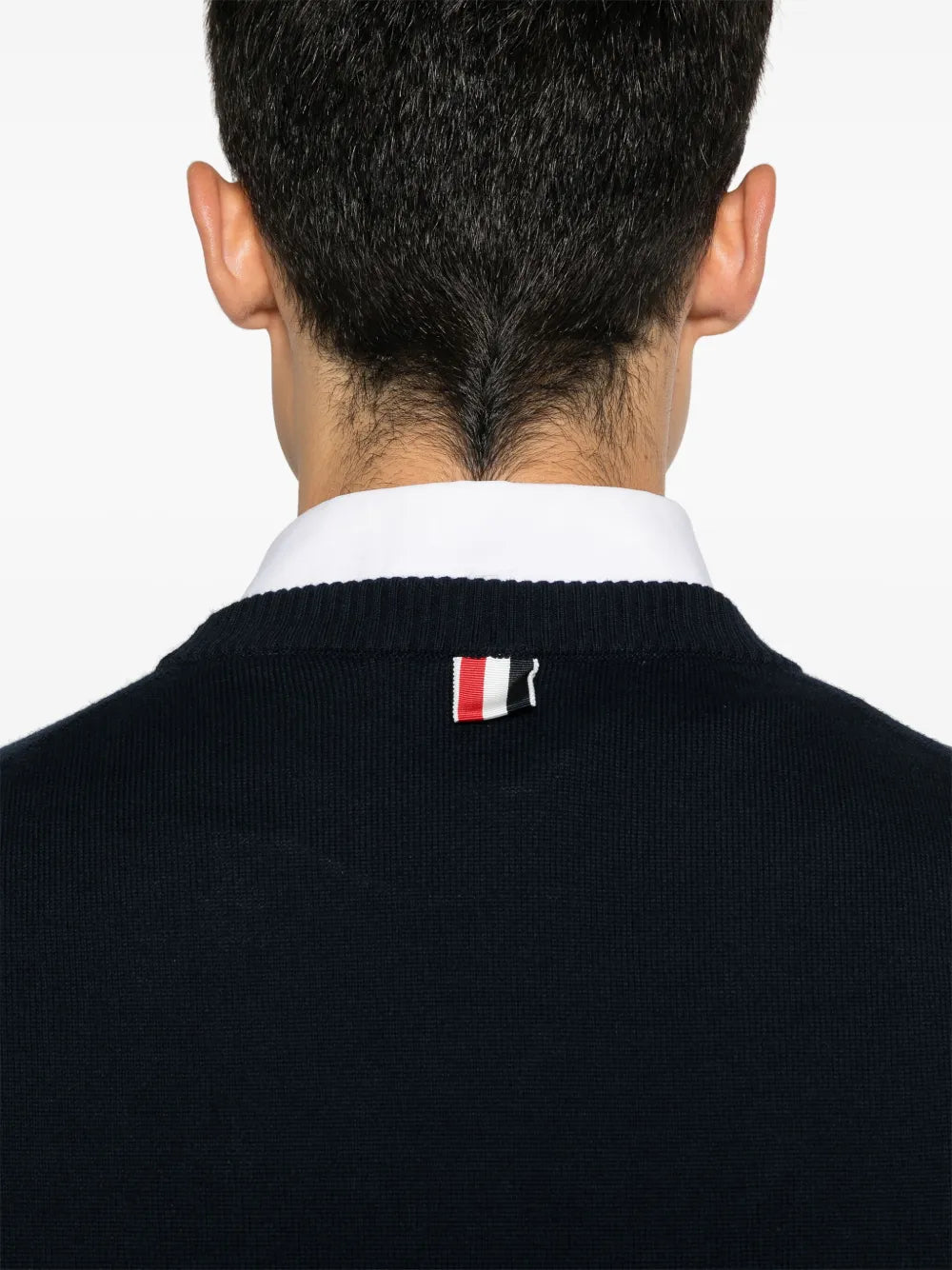 Thom Browne Men 4-Stripe Detail Sweater THOM BROWNE