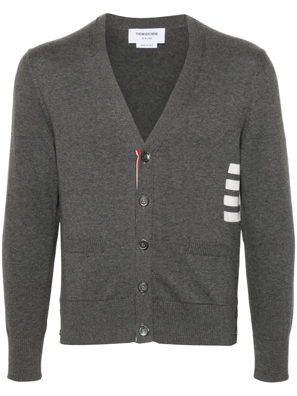 Thom Browne Men V-Neck Cardigan THOM BROWNE