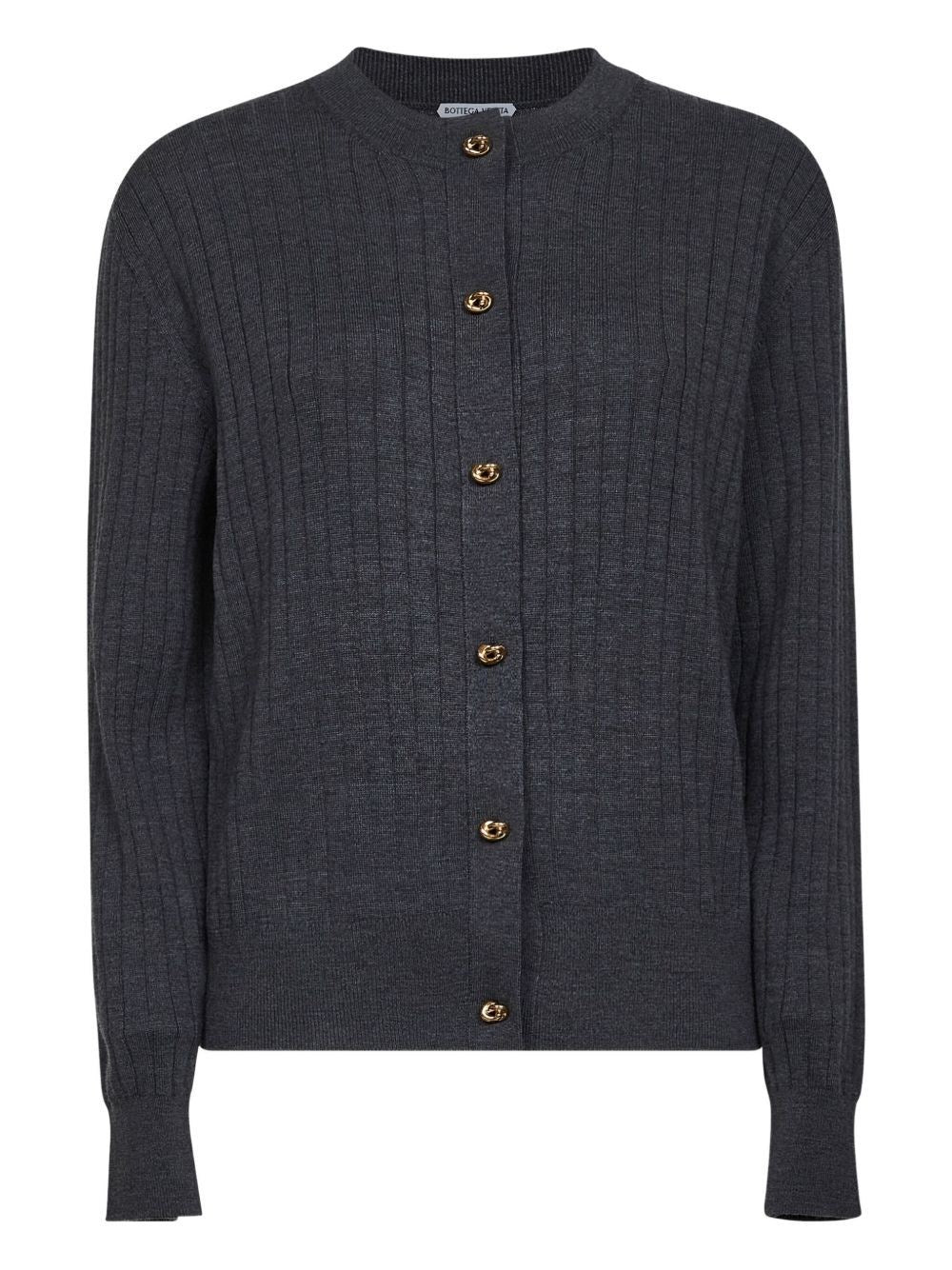 Bottega Veneta Women Ribbed Wool Cardigan