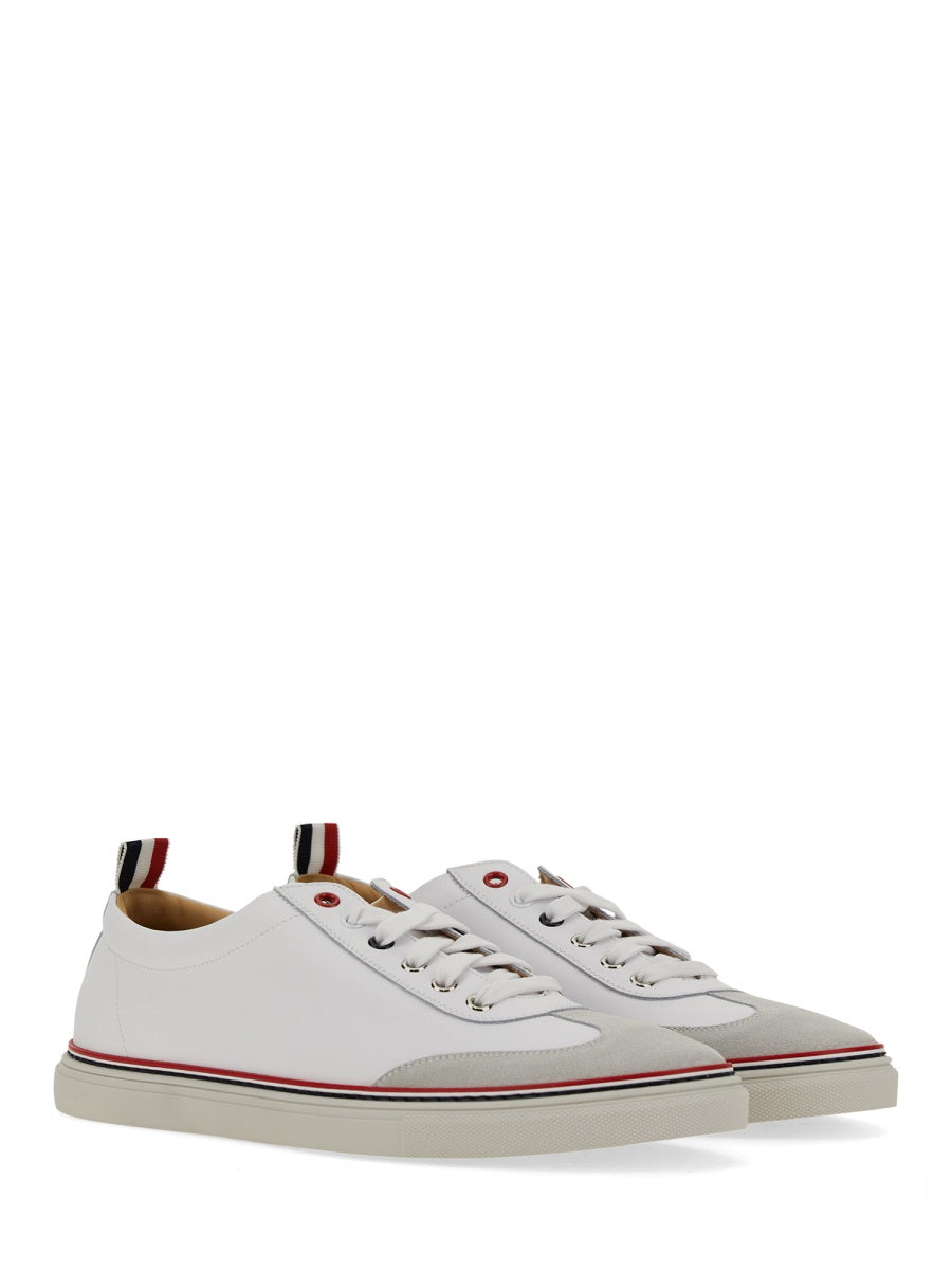 Thom Browne Men Low-Top Leather Sneaker THOM BROWNE