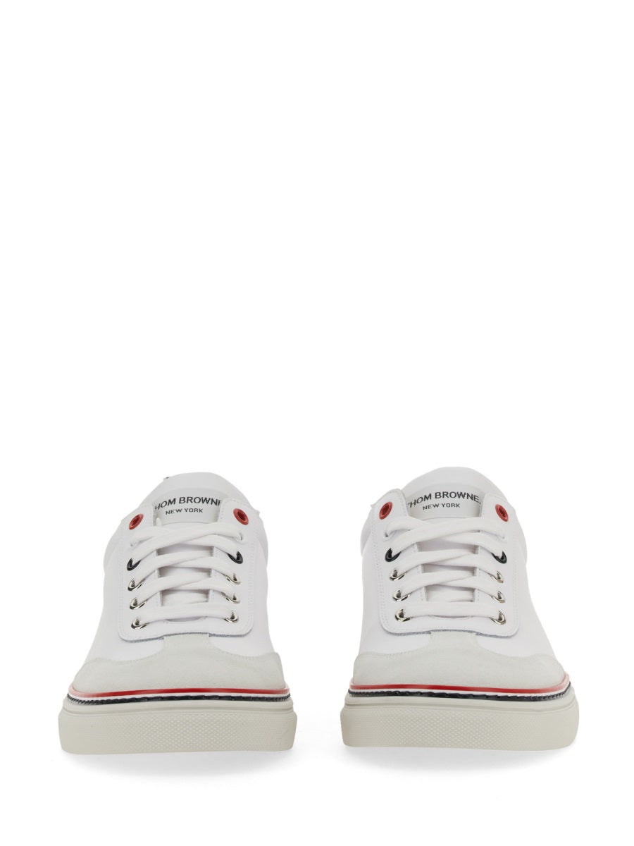 Thom Browne Men Low-Top Leather Sneaker THOM BROWNE