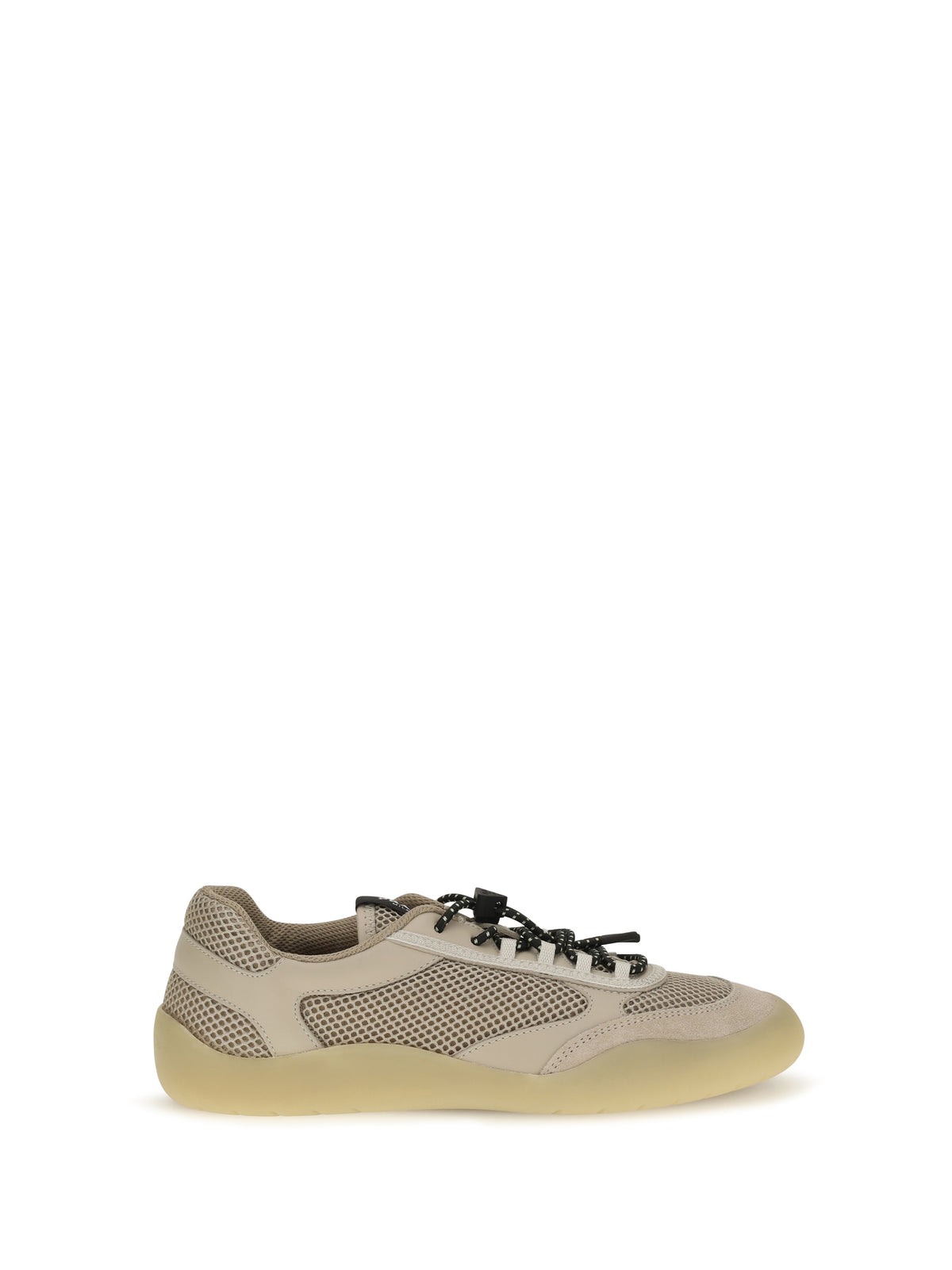 Prada Women Speedrock Mesh And Leather Sneakers PRADA