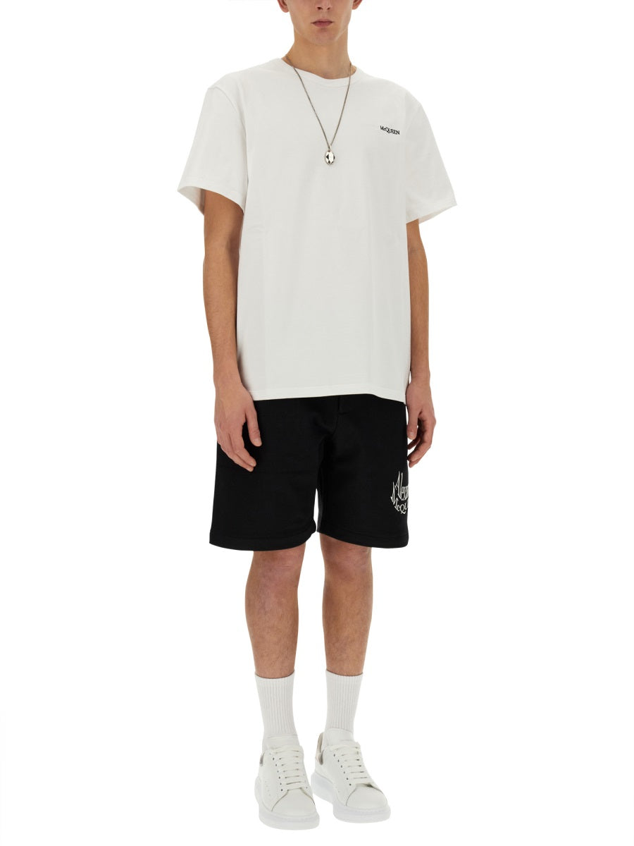 Alexander Mcqueen Men Bermuda With Logo ALEXANDER MCQUEEN