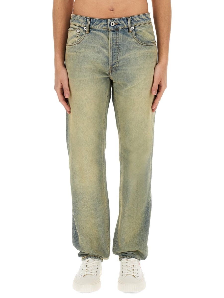 Kenzo Men Slim Bara Jeans 'Kenzo Drawn Varsity' KENZO
