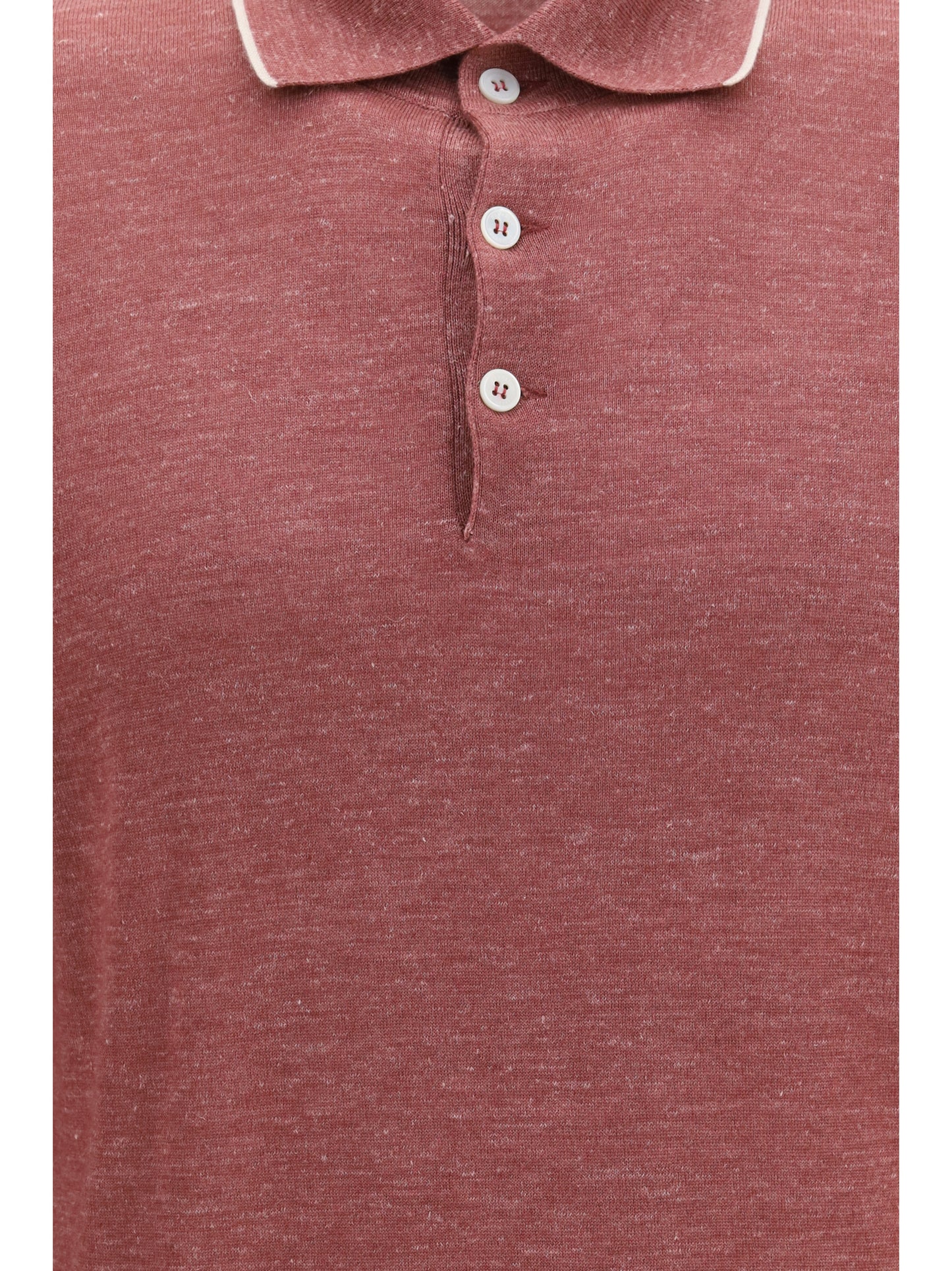 Brunello Cucinelli Men Lightweight Cashmere, Silk And Hemp Knit Polo BRUNELLO CUCINELLI