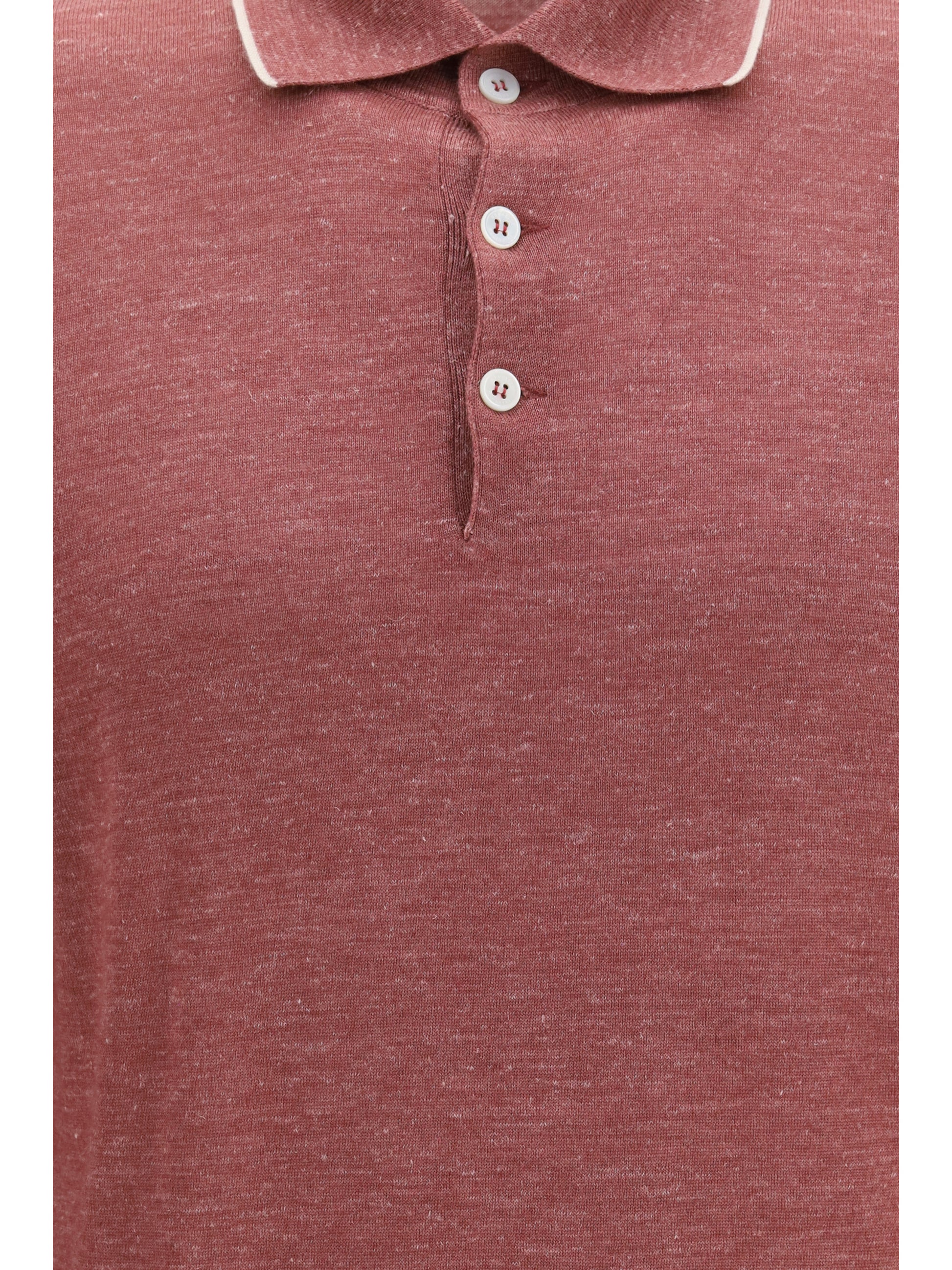 Brunello Cucinelli Men Lightweight Cashmere, Silk And Hemp Knit Polo BRUNELLO CUCINELLI