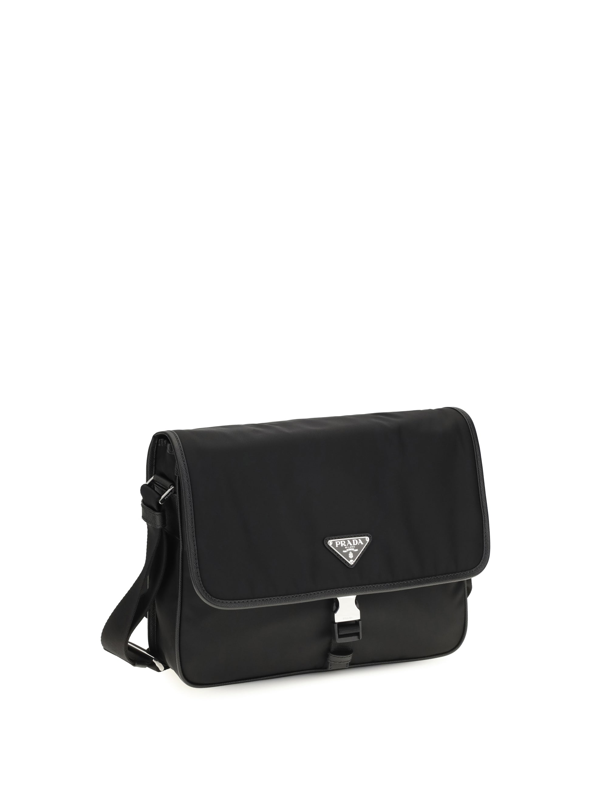 Prada Men Re-Nylon And Saffiano Shoulder Bag PRADA