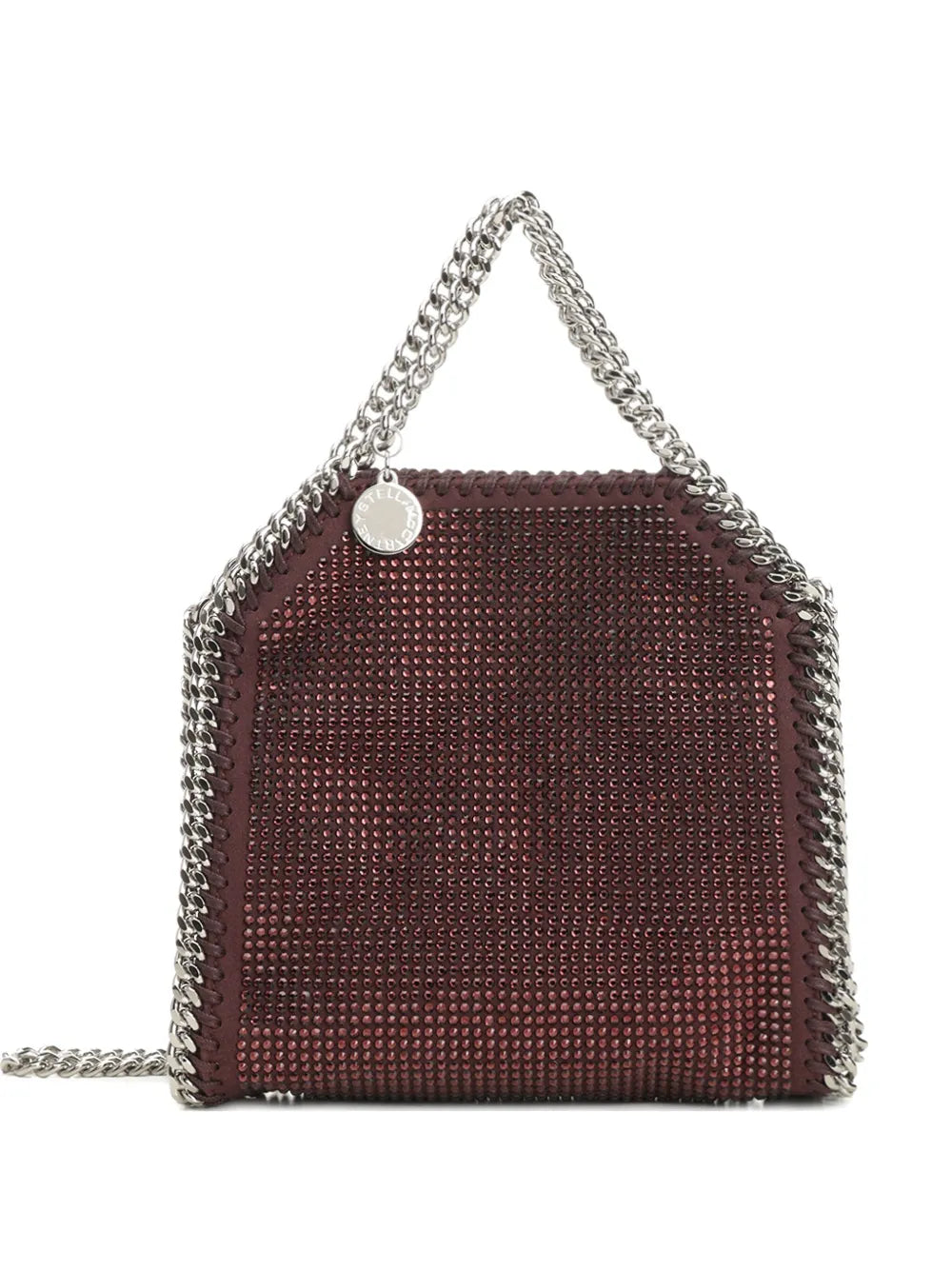 Stella Mccartney Women Falabella Tiny Hotfix Crystals On Alter Suede STELLA MCCARTNEY