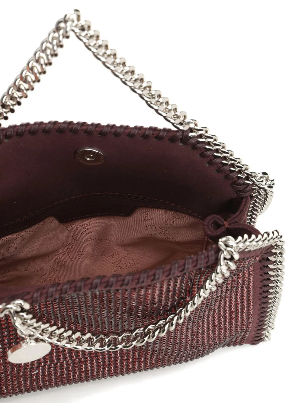 Stella Mccartney Women Falabella Tiny Hotfix Crystals On Alter Suede STELLA MCCARTNEY