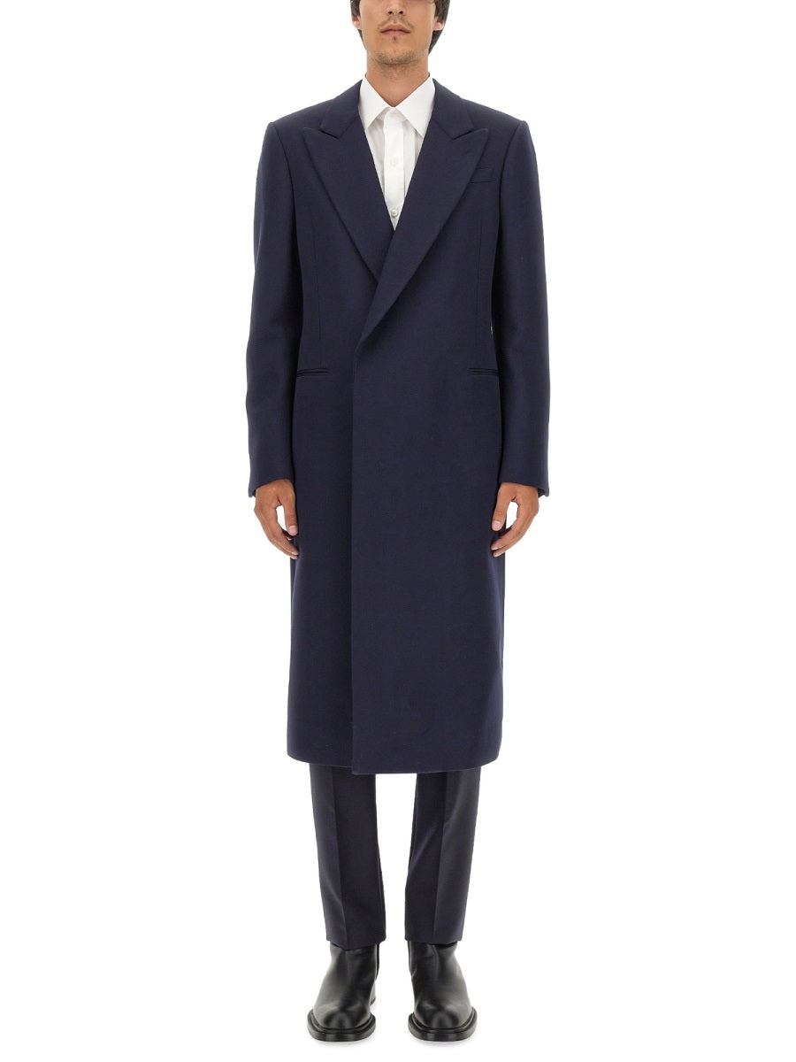 Alexander Mcqueen Men Double-Breasted Coat ALEXANDER MCQUEEN