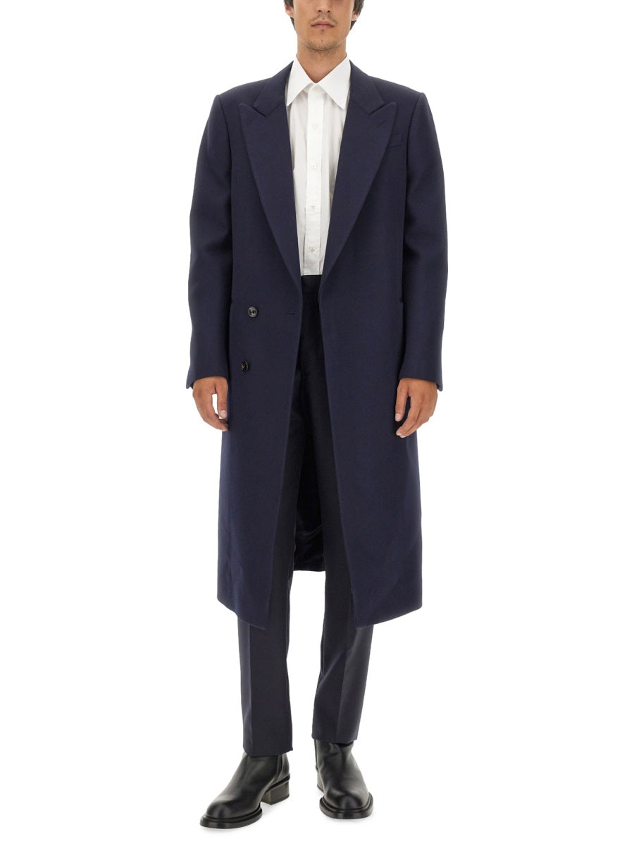 Alexander Mcqueen Men Double-Breasted Coat ALEXANDER MCQUEEN