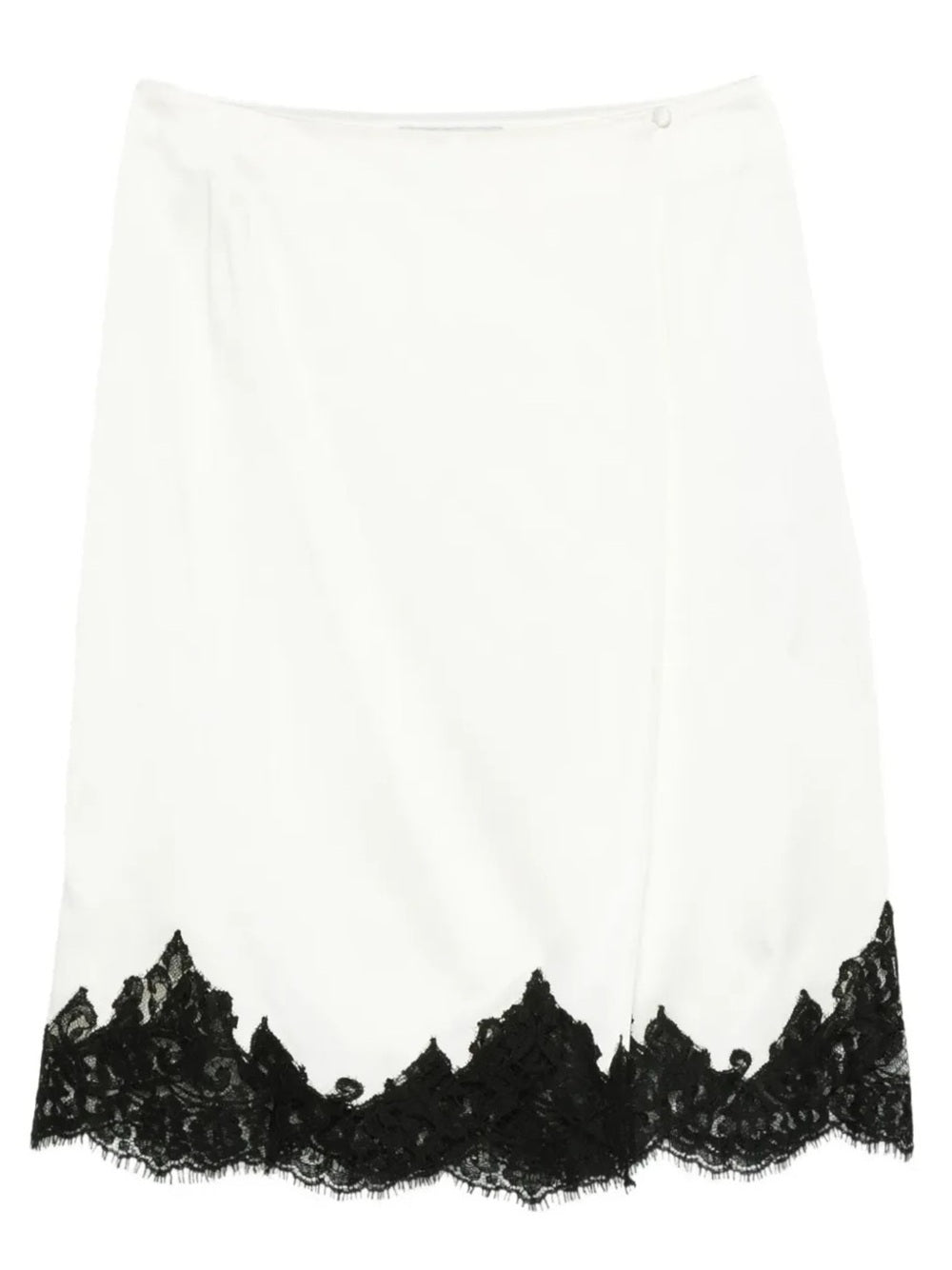 Stella Mccartney Women Jupe Midi En Satin Avec Dentelle STELLA MCCARTNEY