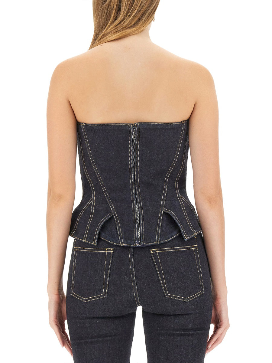 Alexander Mcqueen Women Top In Bustier ALEXANDER MCQUEEN