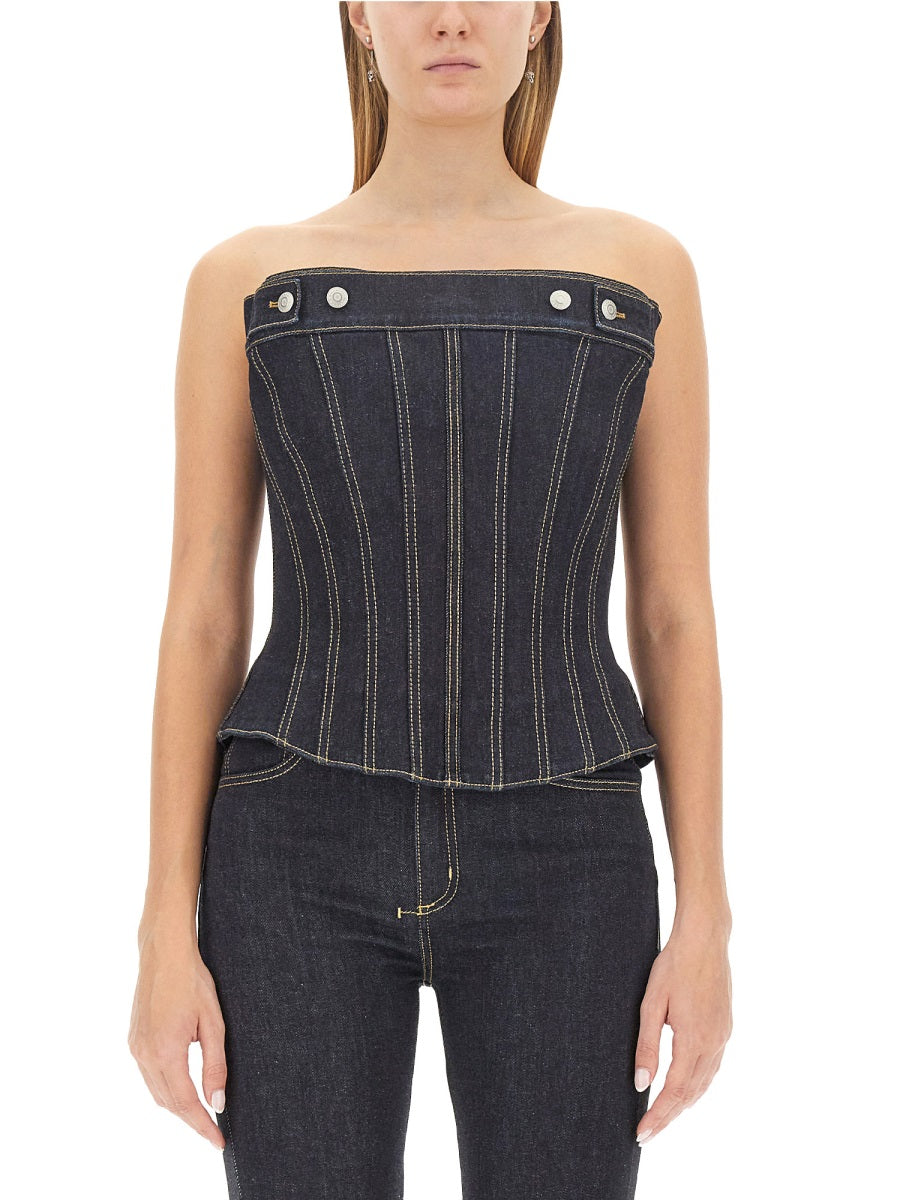 Alexander Mcqueen Women Top In Bustier ALEXANDER MCQUEEN