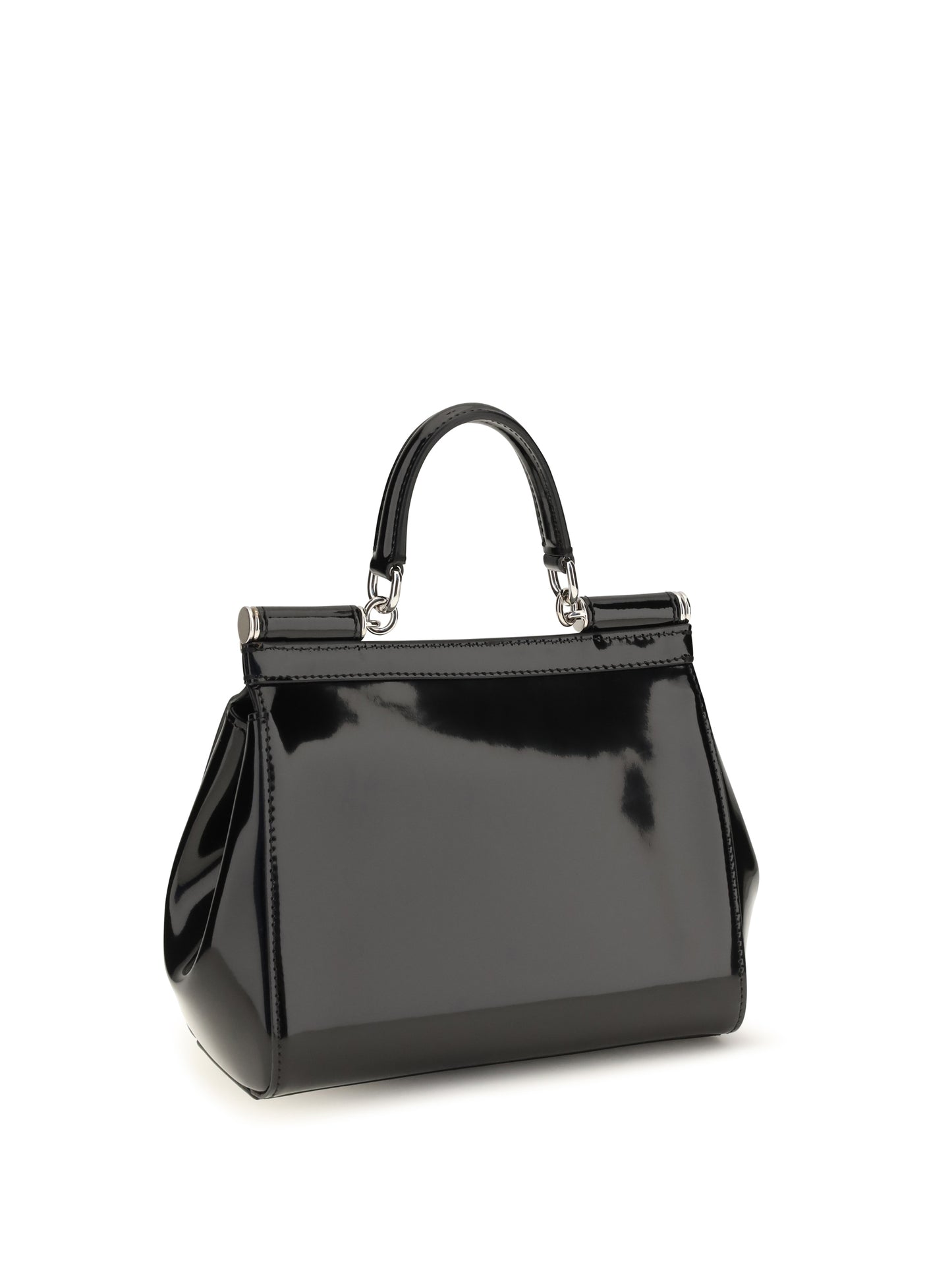 Dolce & Gabbana Women Small Sicily Glossy Calfskin Handbag DOLCE & GABBANA
