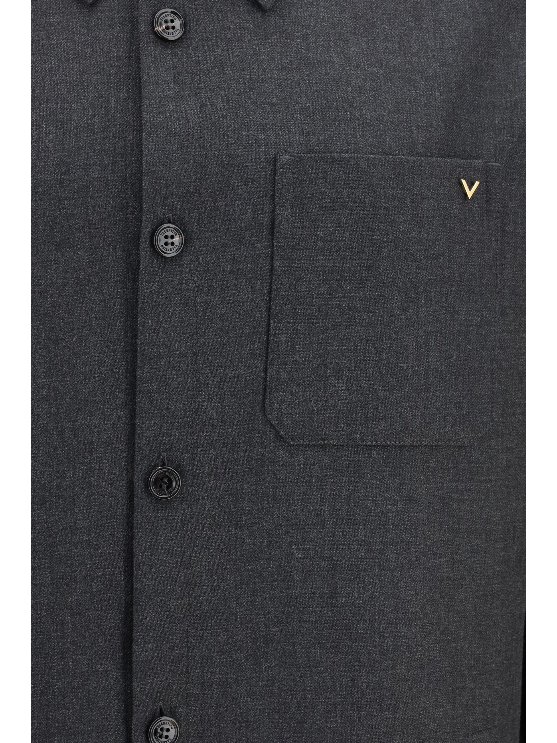 Valentino Men Vlogo Wool Blend Jacket VALENTINO