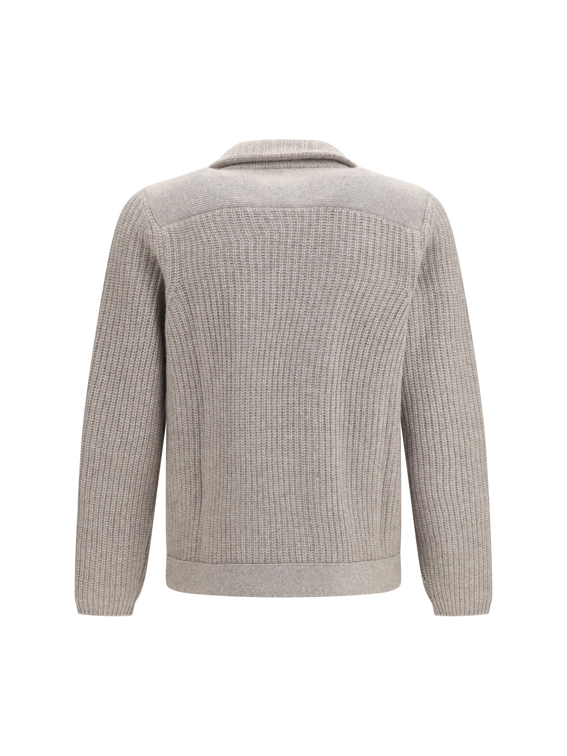 Brunello Cucinelli Men Marina Cardigan In English Rib Cashmere BRUNELLO CUCINELLI