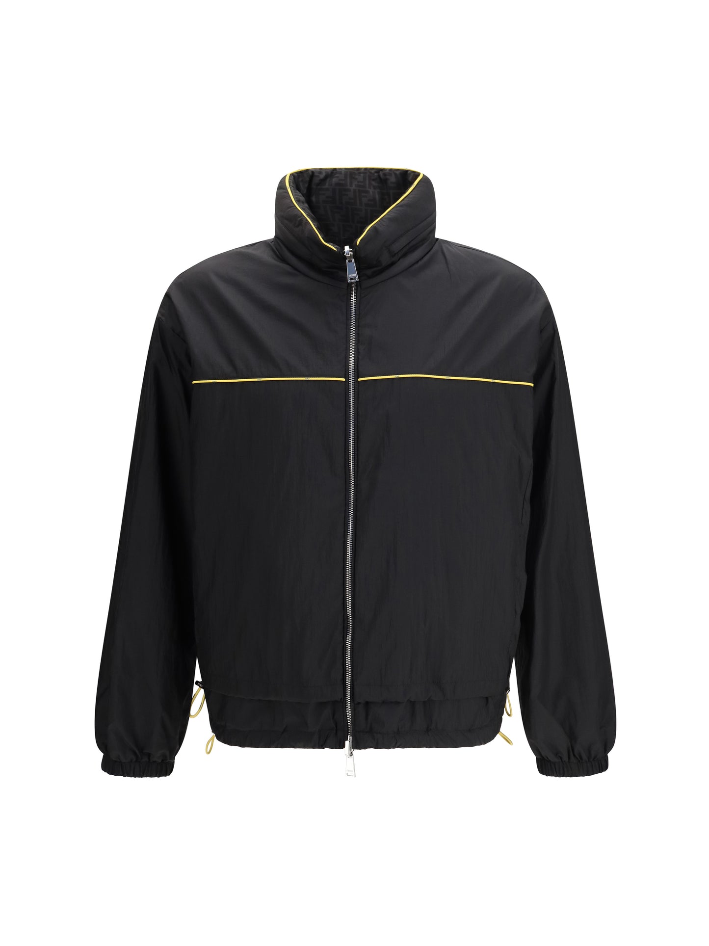 Fendi Men Ff Jacquard Zipped Reversible Windbreaker FENDI