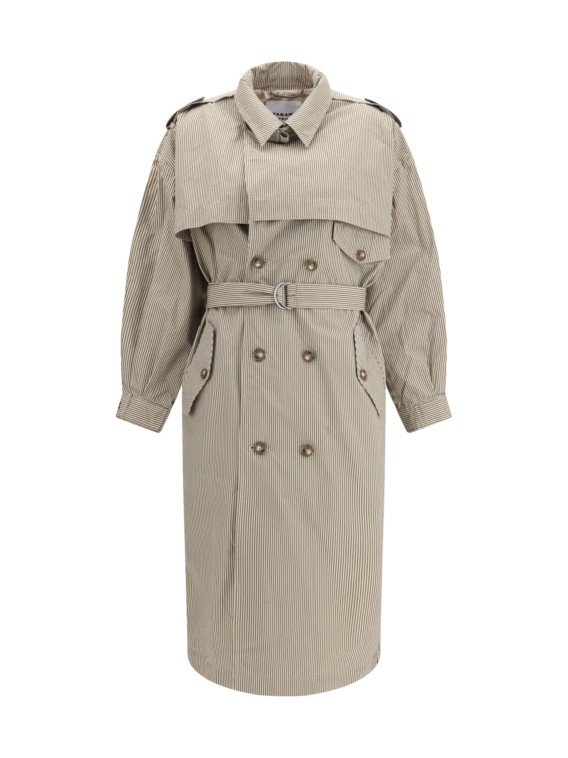 Marant Etoile Women Chilma Striped Coat ISABEL MARANT ETOILE