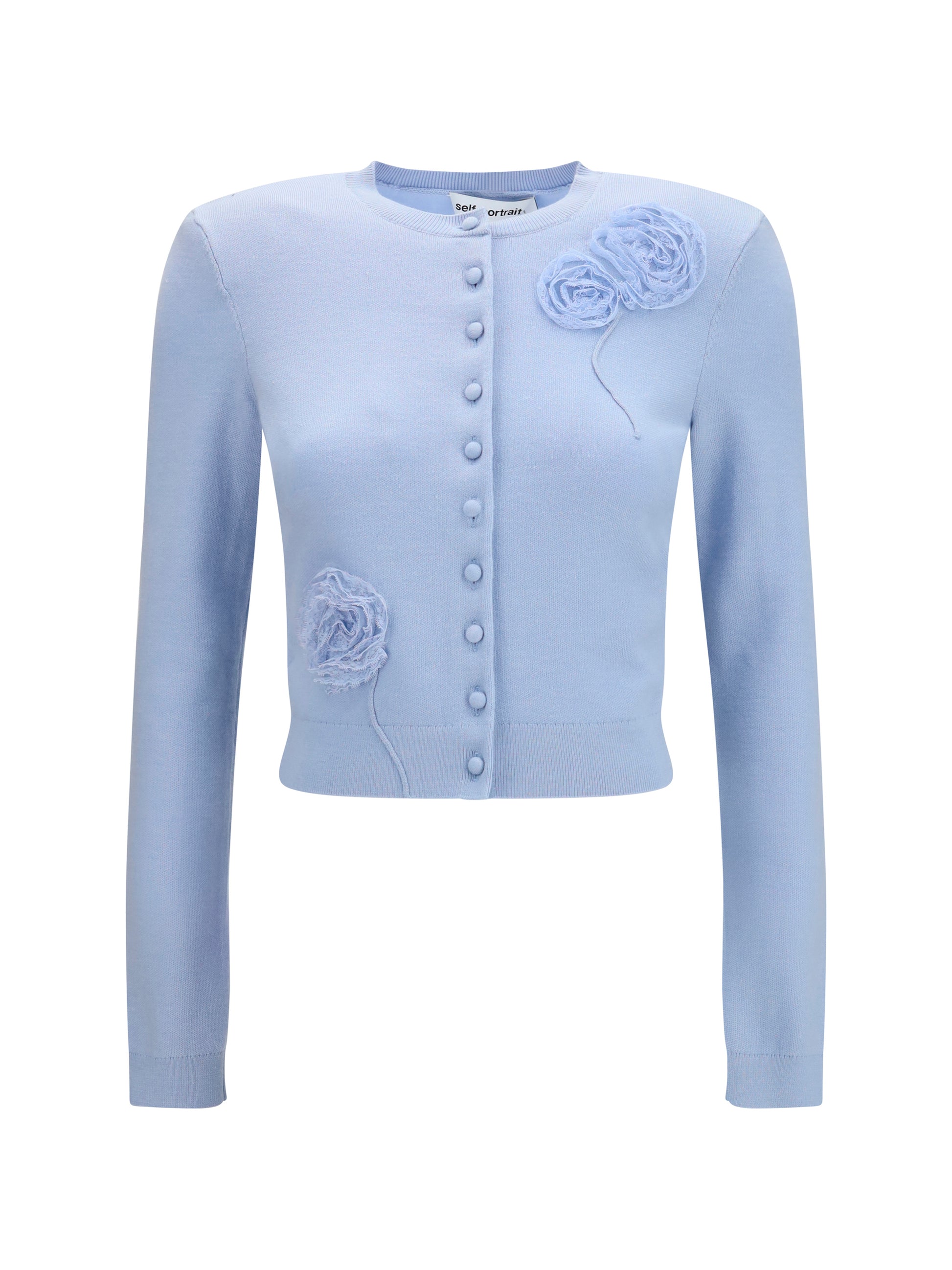 Self-Portrait Women Flower Knit Cardigan SELF-PORTRAIT