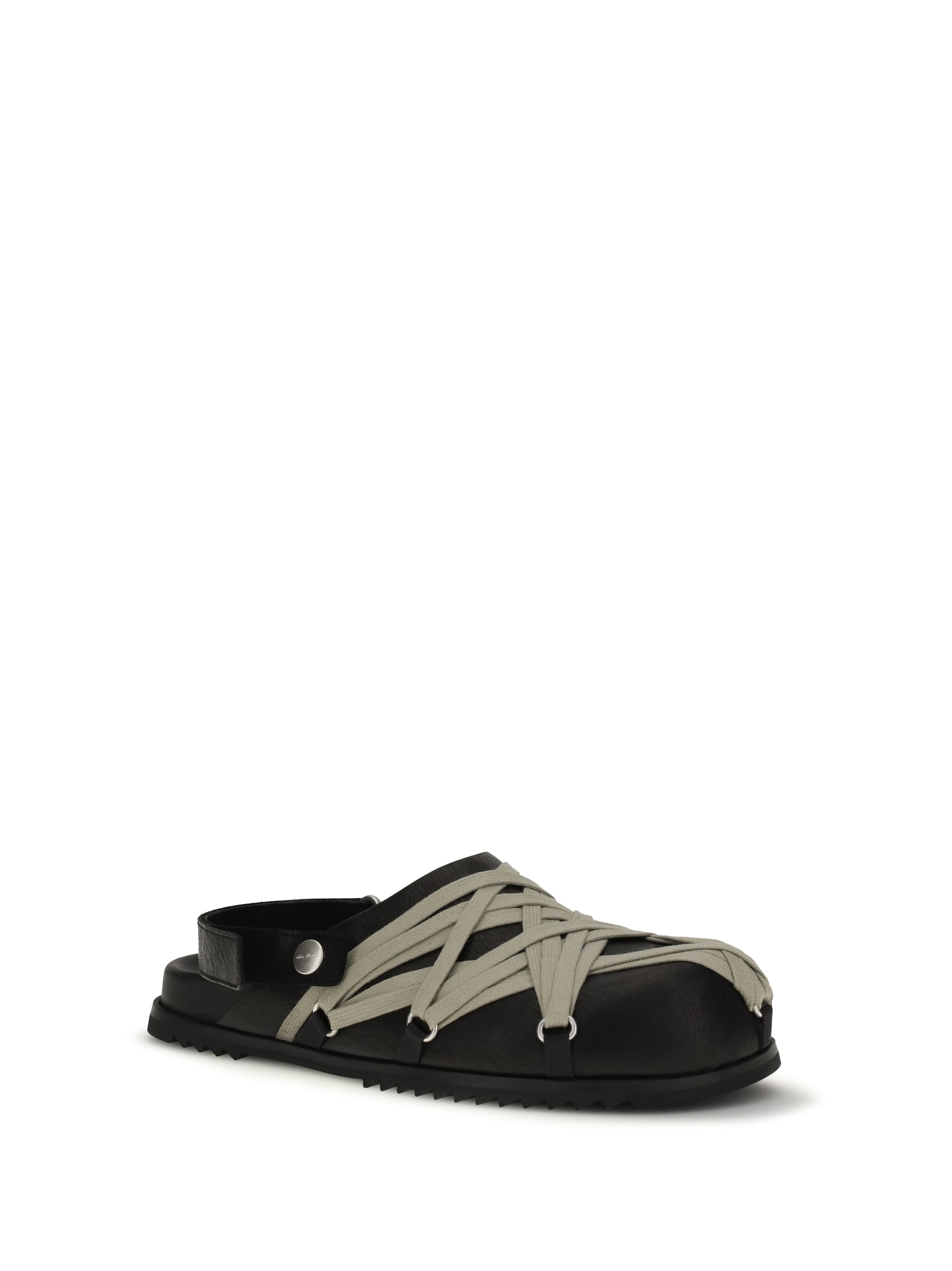 Rick Owens Women Megalace Leather Mules RICK OWENS