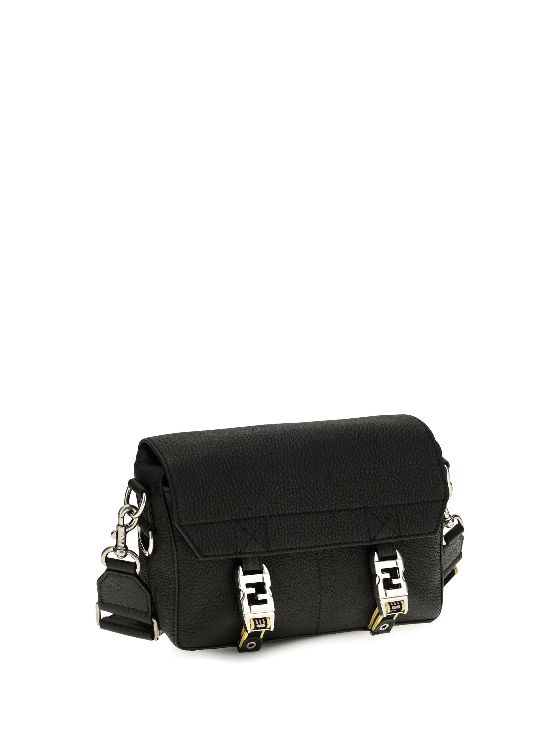 Fendi Men Flow Romano Leather Crossbody Bag FENDI