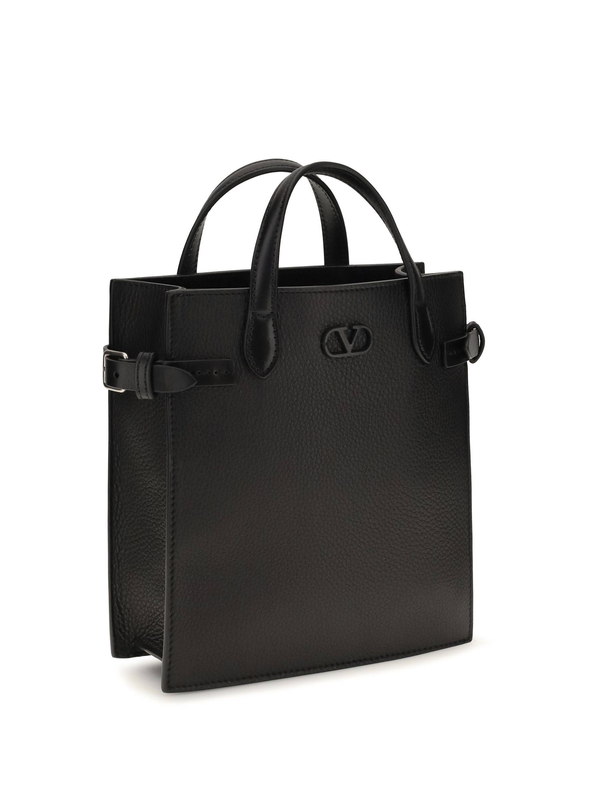 Valentino Garavani Men Small Antibes Grainy Leather Handbag VALENTINO GARAVANI