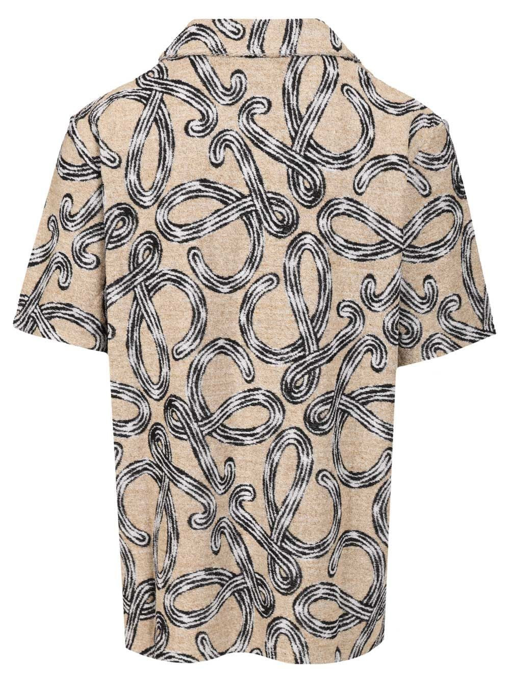 Loewe Paula's Ibiza Men Short-Sleeved Jacquard Cotton Terry Shirt LOEWE