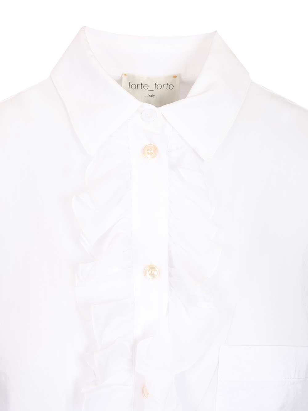 Forte_Forte Women Shirt With Rouches FORTE FORTE