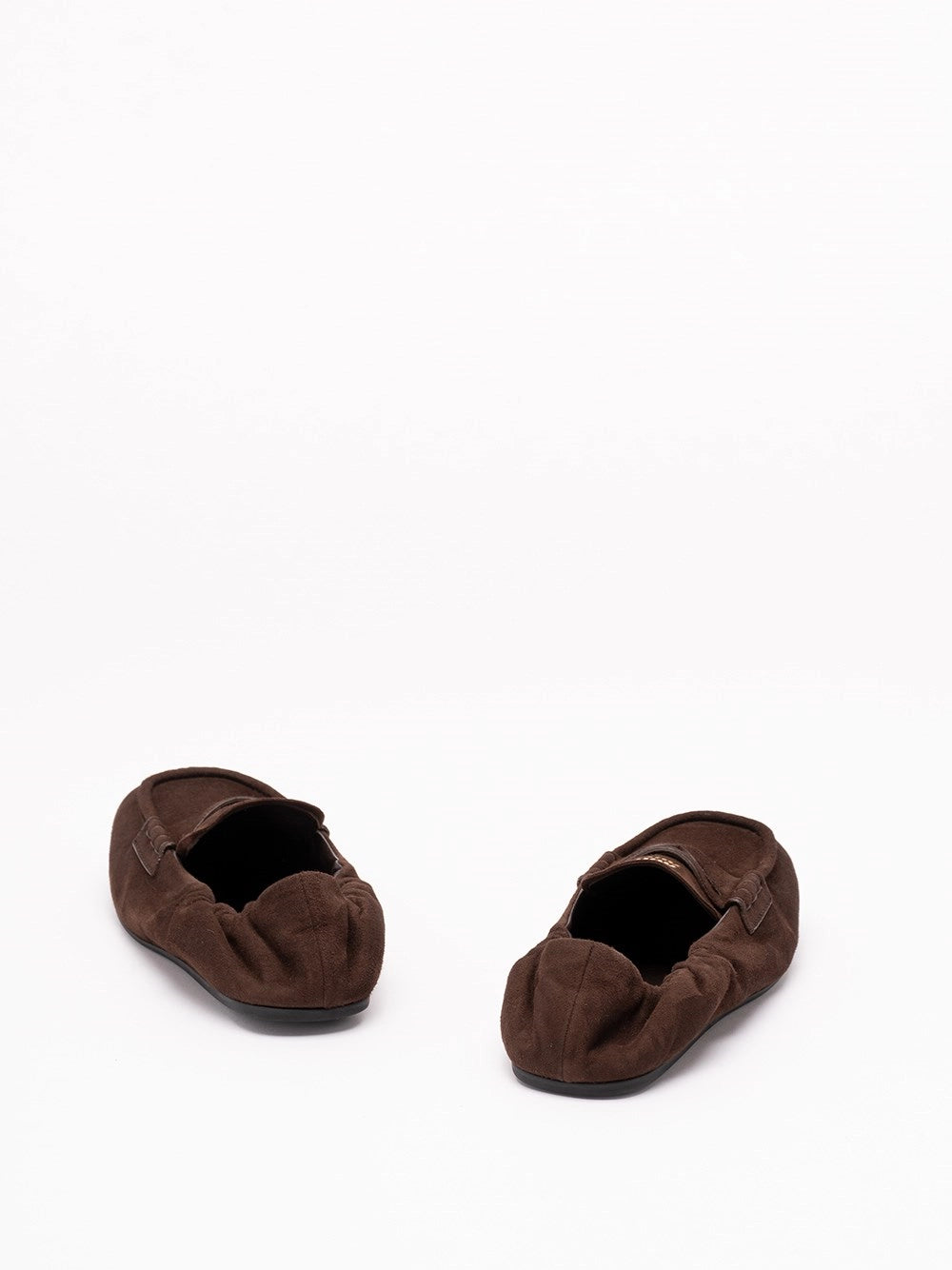 Miu Miu Women Ruches Suede Loafers MIU MIU