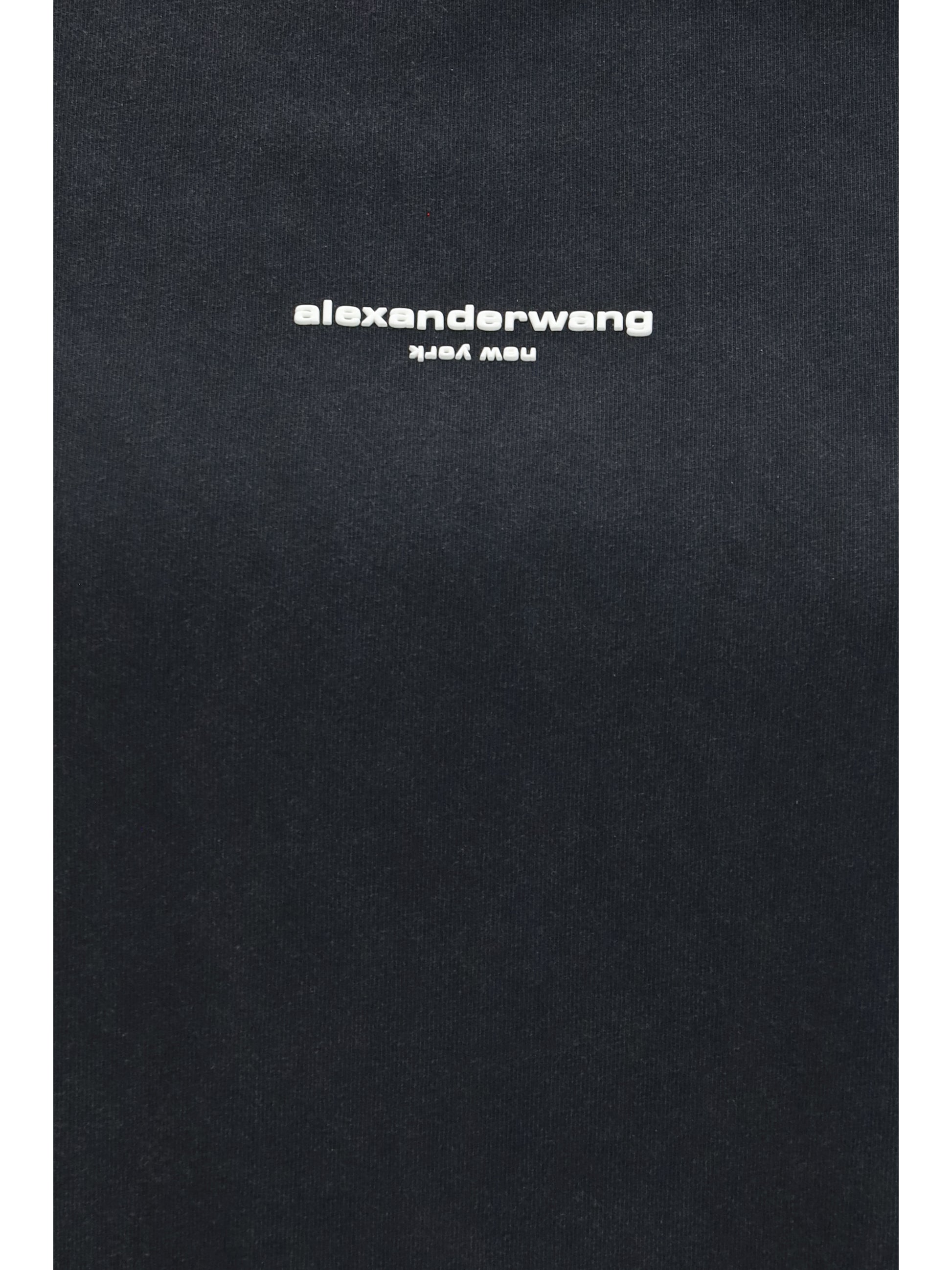 Alexander Wang Women Short-Sleeve T-Shirt With Central Logo Print ALEXANDER WANG