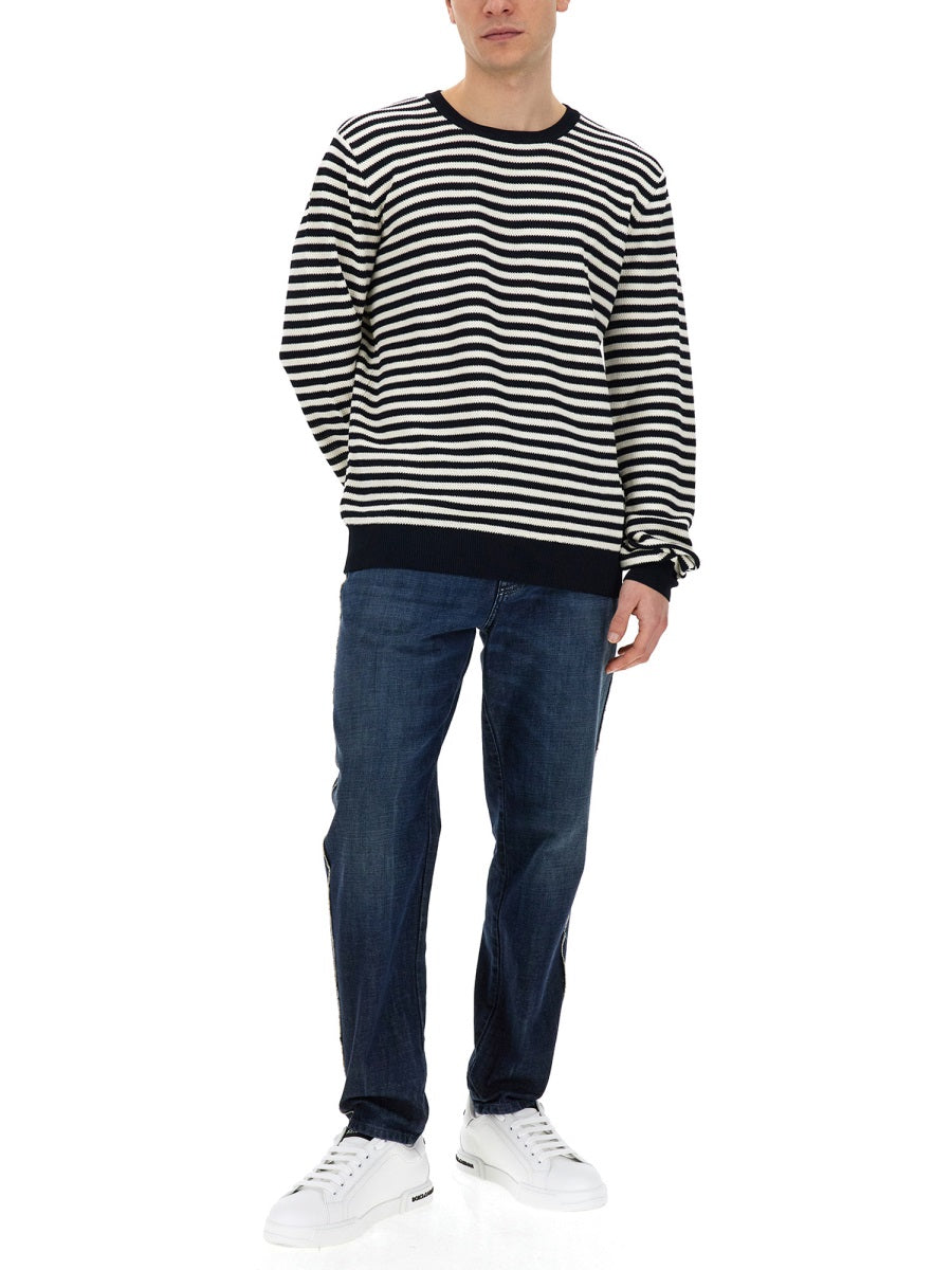 Dolce & Gabbana Men Jersey With Stripe Pattern DOLCE & GABBANA