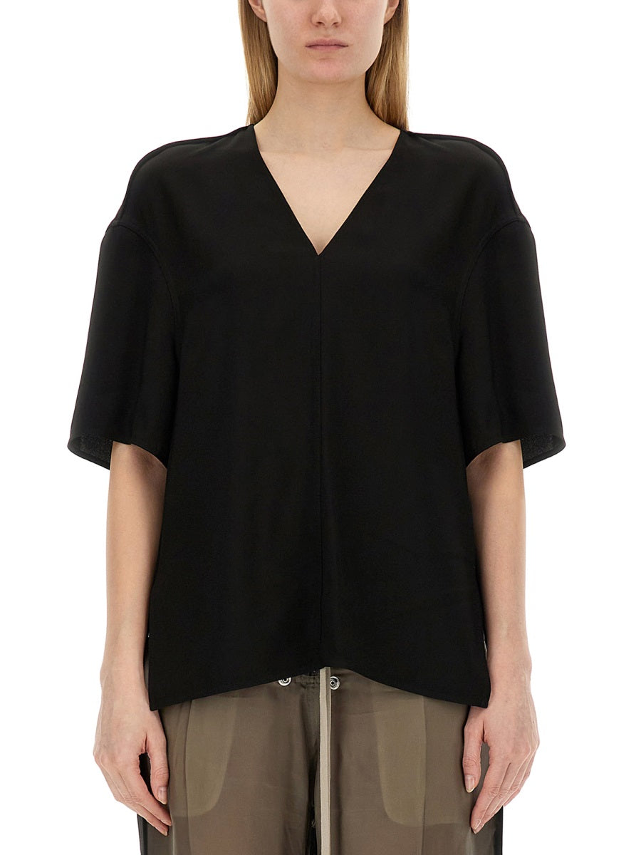 Rick Owens Women V-Neck T-Shirt RICK OWENS