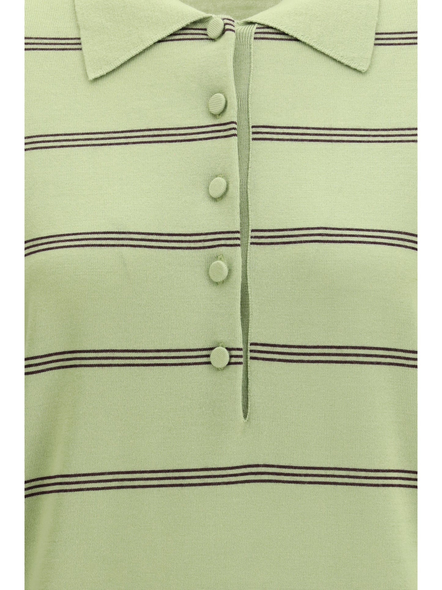 Dries Van Noten Women Merino Wool Striped Polo Sweater DRIES VAN NOTEN