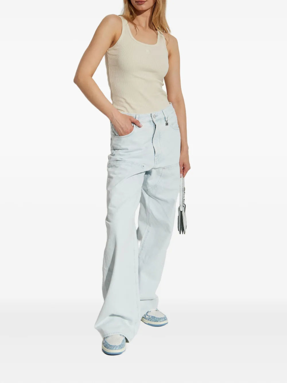 Amiri Women Ribbed Sleeveless Tank Top AMIRI